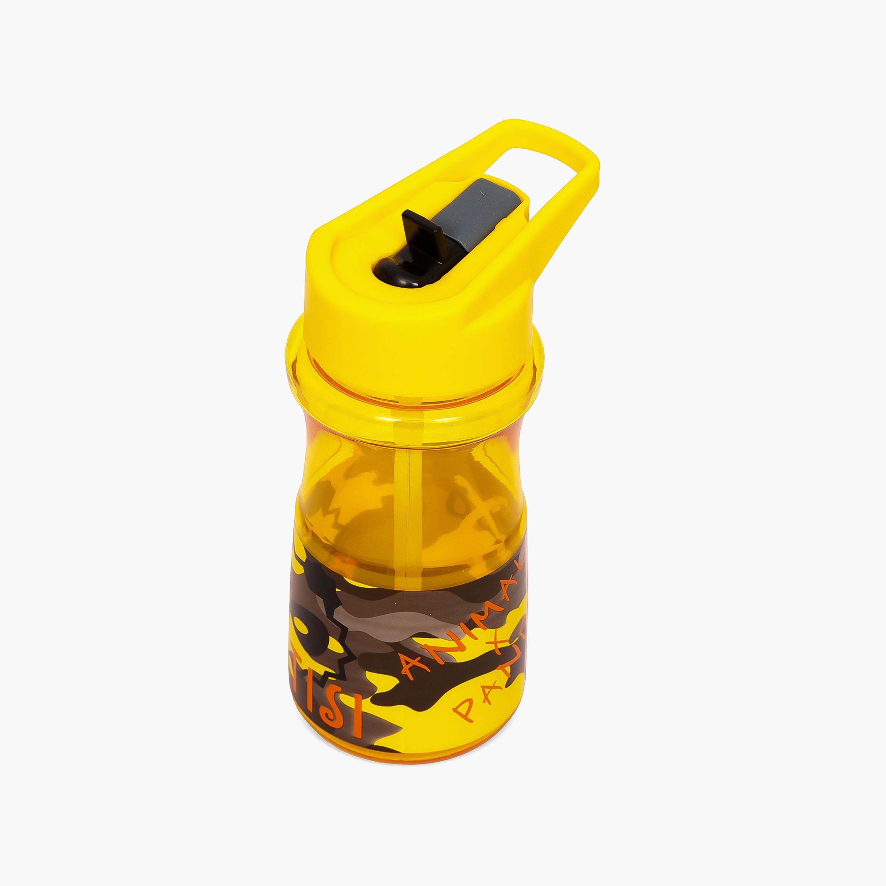 Eazy Kids Water Bottle 500 ML Wt Straw - Yellow-school-waterbottles-image-3