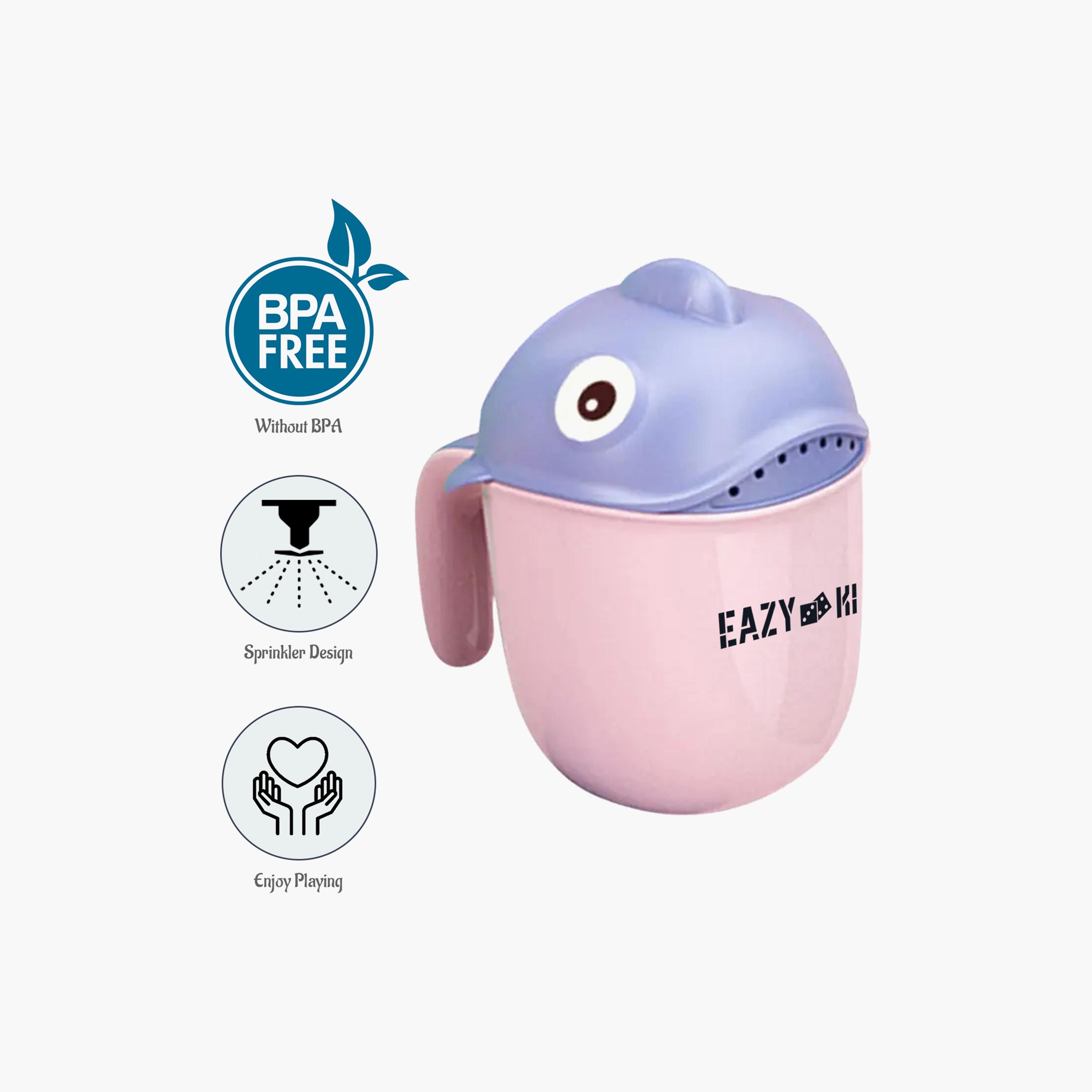 كوب شامبو رأس الطفل الغسل و الشطف للاستحمام 500 مل من إيزي كيدز - وردي-baby-bathandcare-bathtubs-image-3