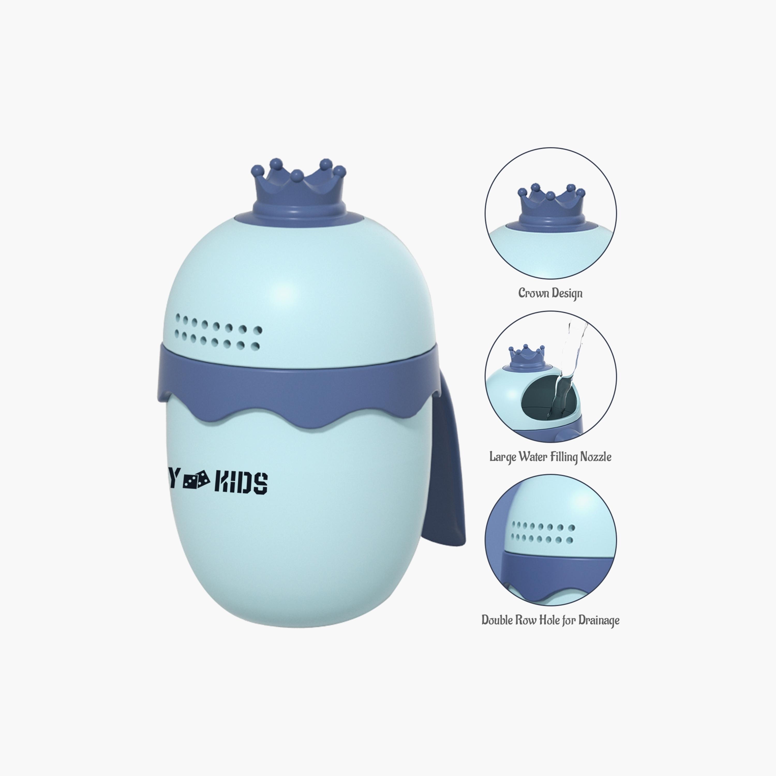 Eazy Kids Royal Baby Head Shampoo Wash Rinse Shower Mug - Blue, 500 ML-baby-bathandcare-bathtubs-image-4