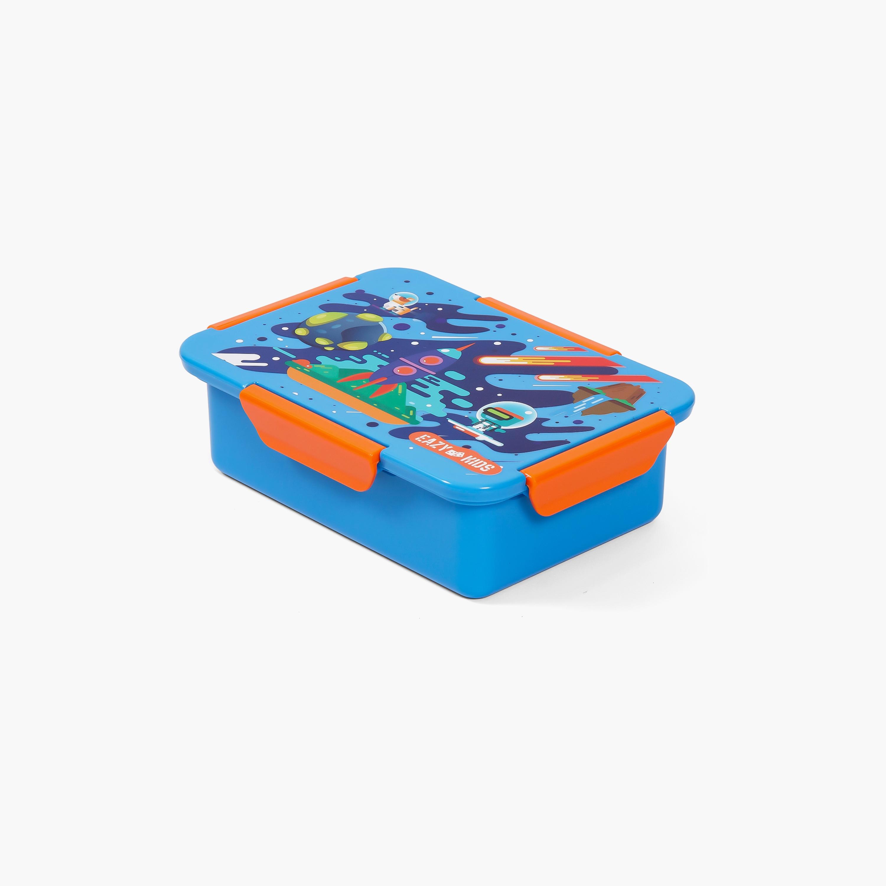 Eazy Kids Lunch Box, Space - Blue, 850 ML-school-lunchessentials-lunchboxes-image-1