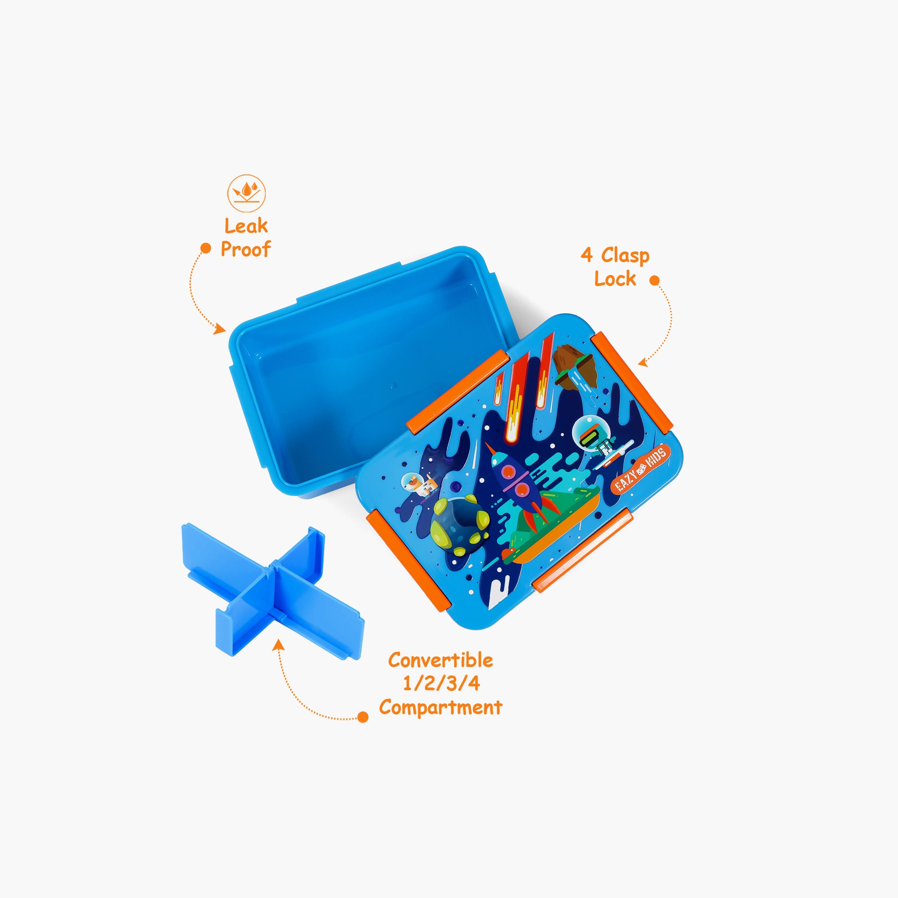 Eazy Kids Lunch Box, Space - Blue, 850 ML-school-lunchessentials-lunchboxes-image-4