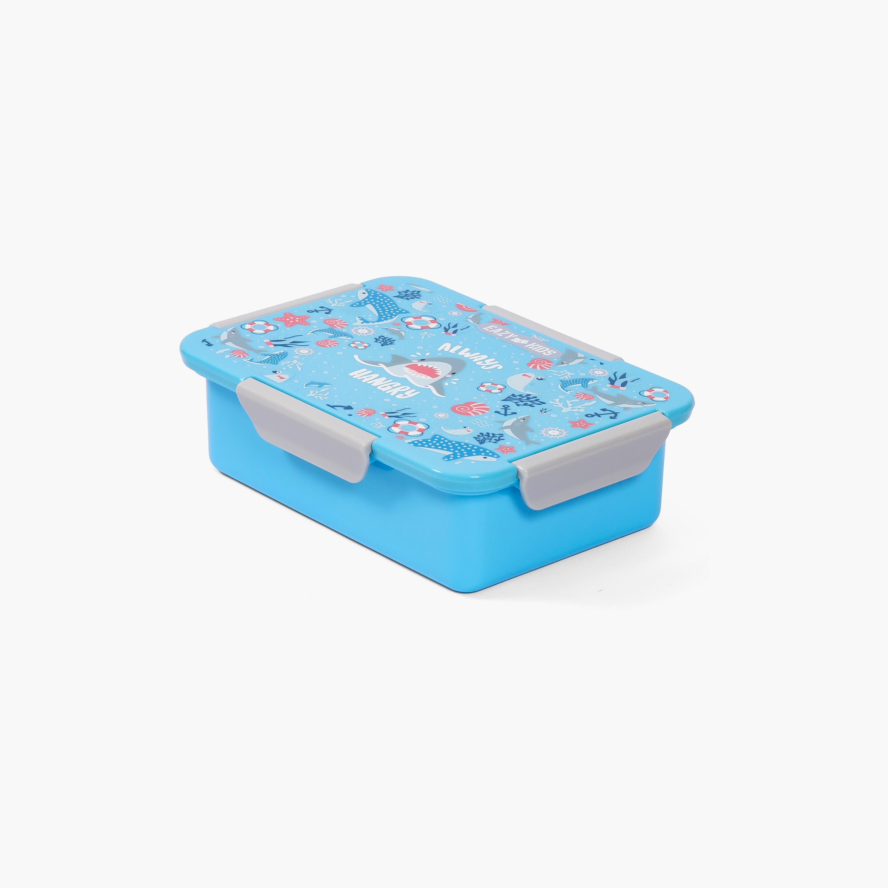 Eazy Kids Lunch Box, Shark - Blue, 850 ML-school-lunchessentials-lunchboxes-image-1