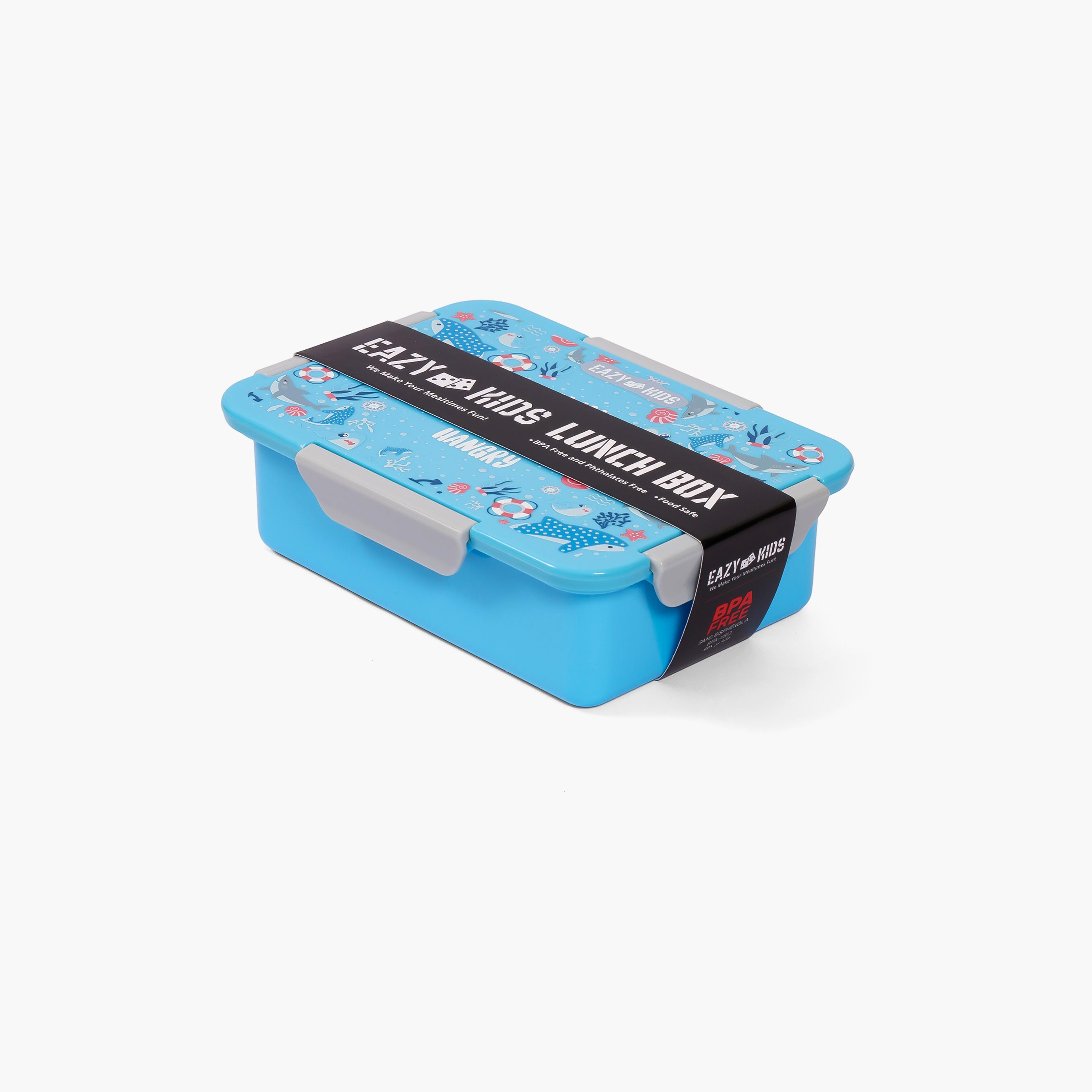 Eazy Kids Lunch Box, Shark - Blue, 850 ML-school-lunchessentials-lunchboxes-image-5