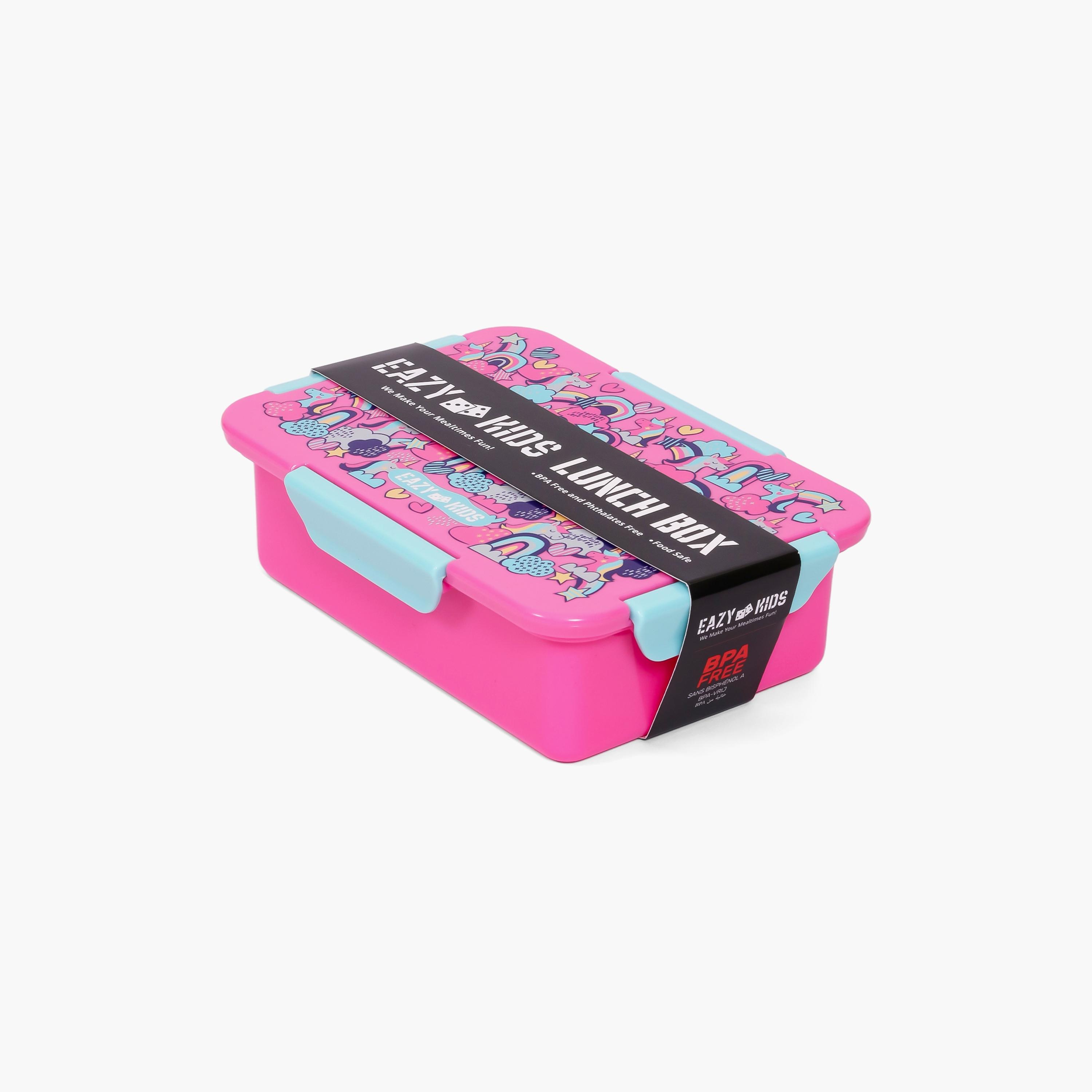علبة غداء 850 مل من إيزي كيدز - وحيد القرن - وردي-school-lunchessentials-lunchboxes-image-5