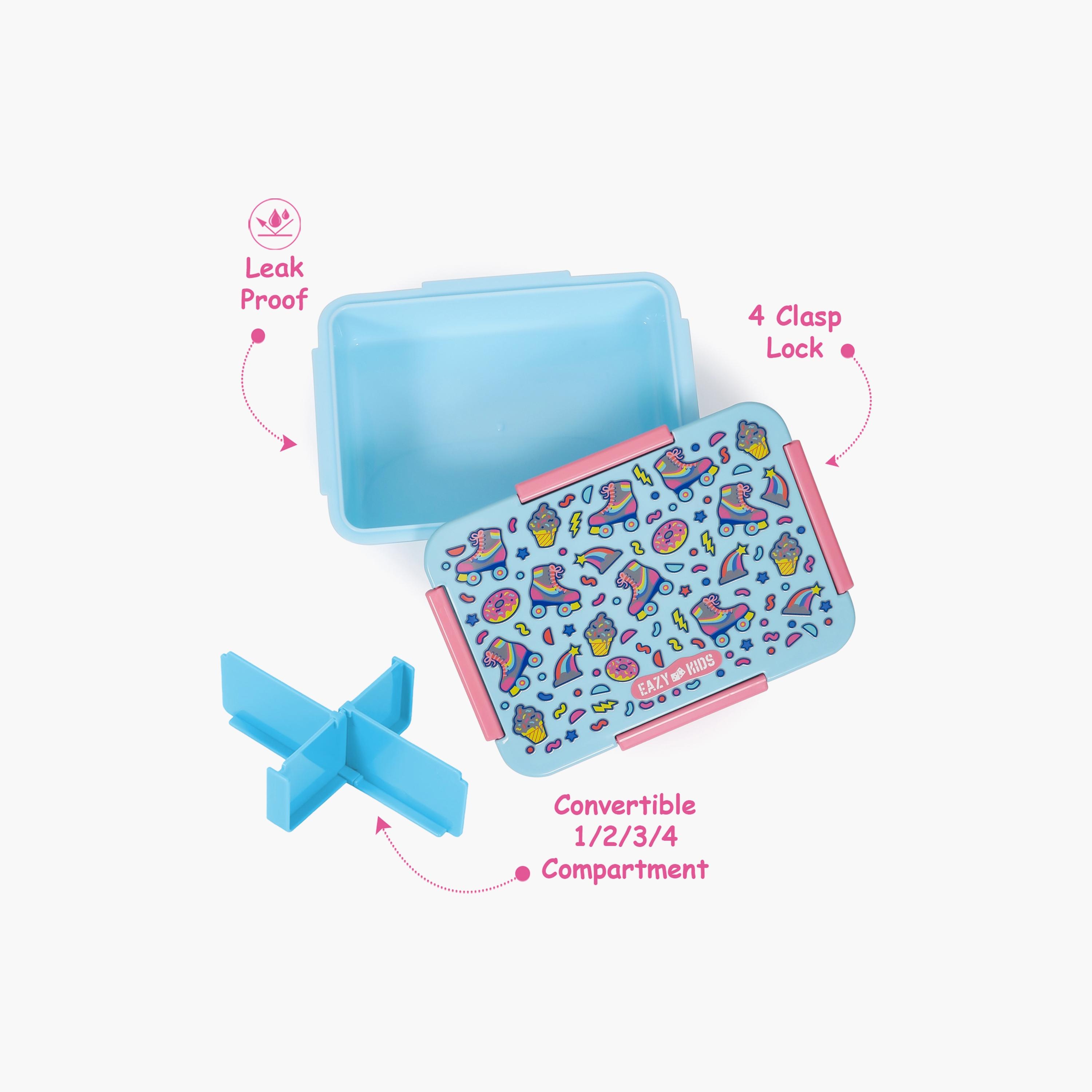 Eazy Kids Lunch Box, Gen Z Skater - Blue, 850 ML-school-lunchessentials-lunchboxes-image-4