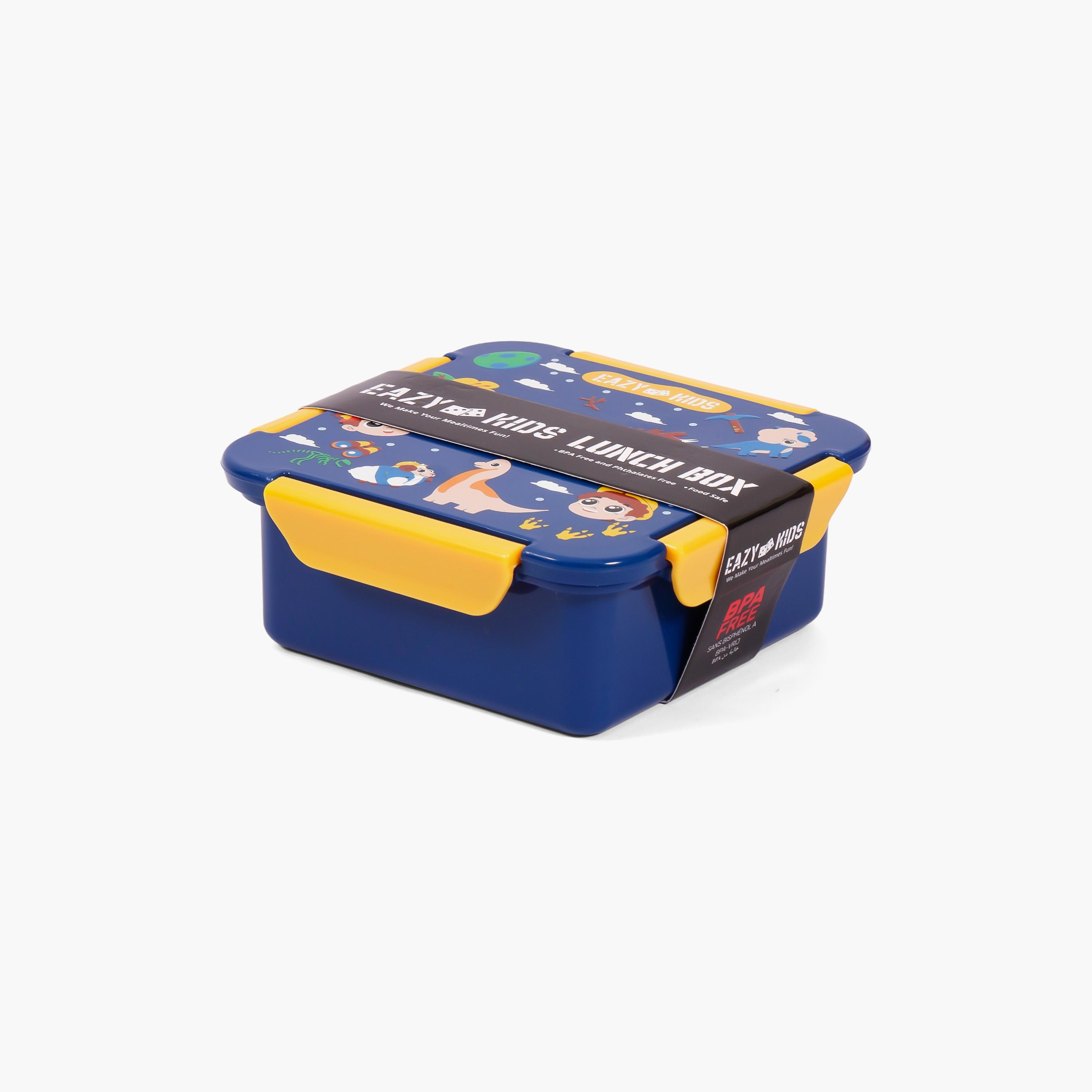 Eazy Kids Lunch Box, T-Rex - Blue, 650 ML-school-lunchessentials-lunchboxes-image-2