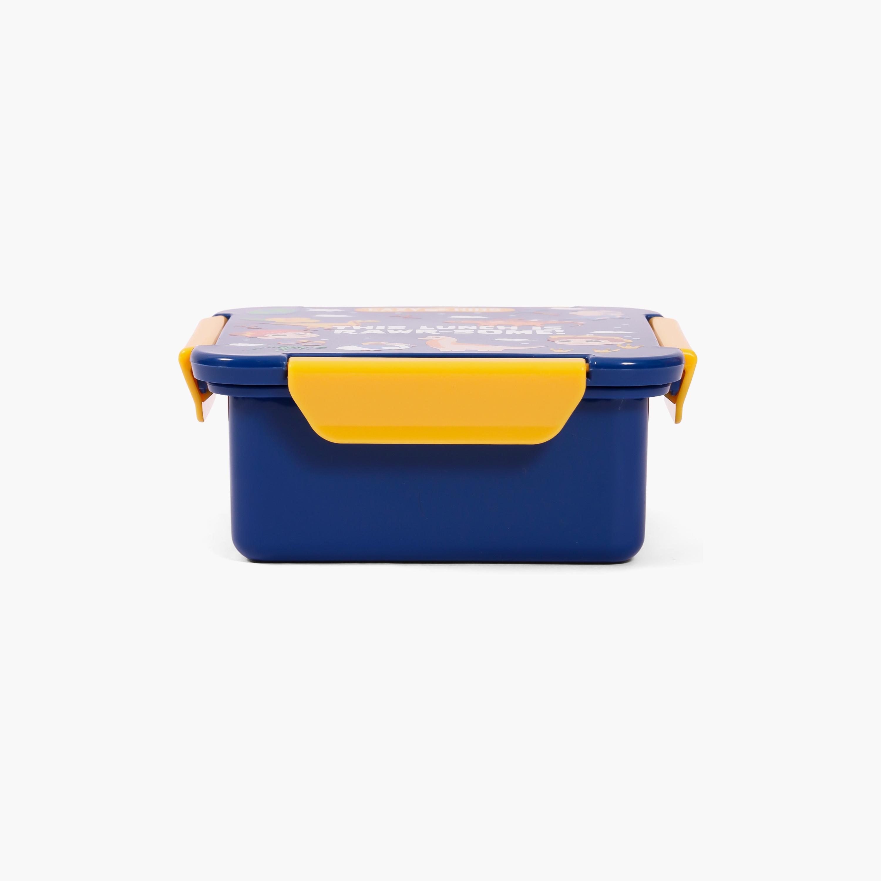 Eazy Kids Lunch Box, T-Rex - Blue, 650 ML-school-lunchessentials-lunchboxes-image-3