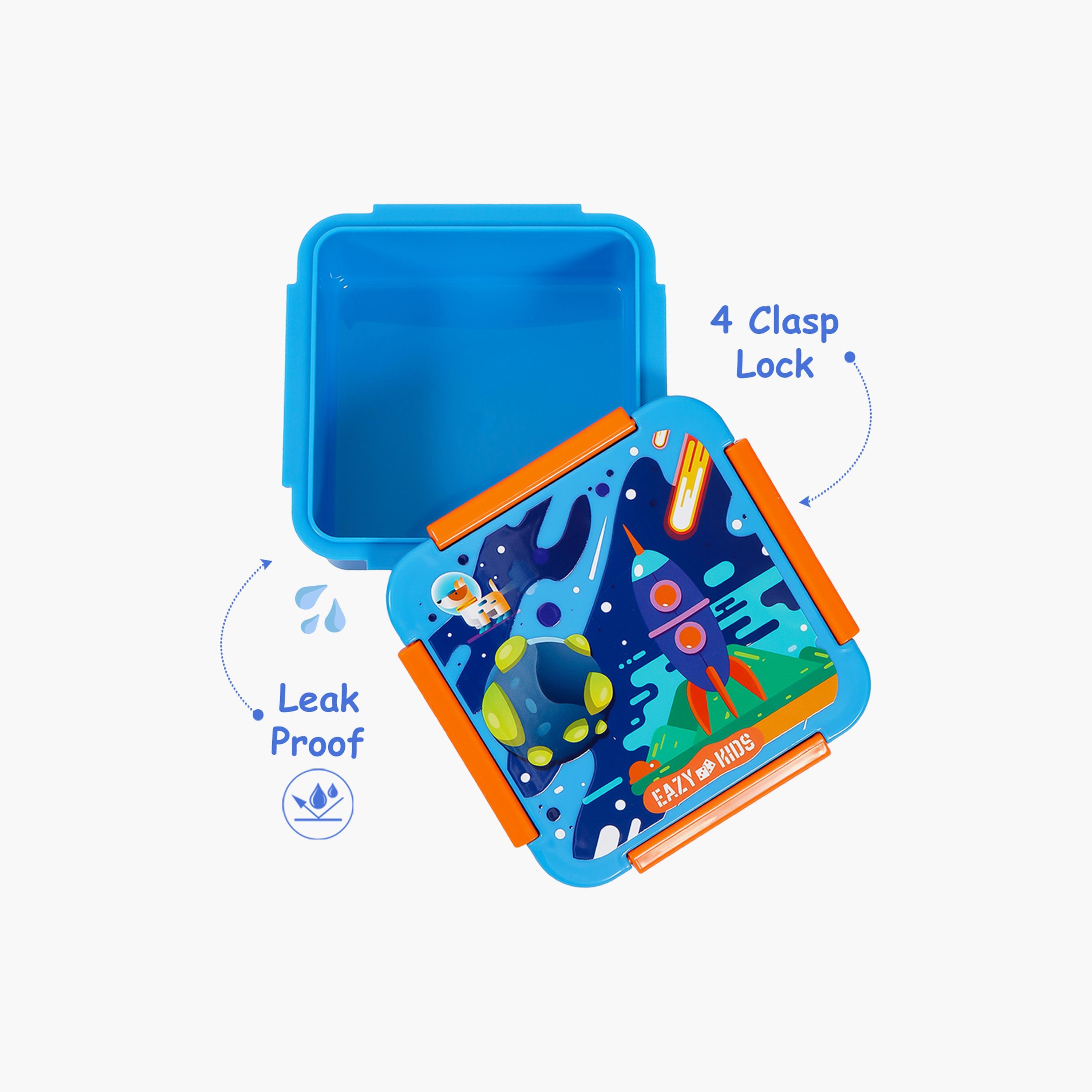 Eazy Kids Lunch Box, Space - Blue, 650 ML-school-lunchessentials-lunchboxes-image-4