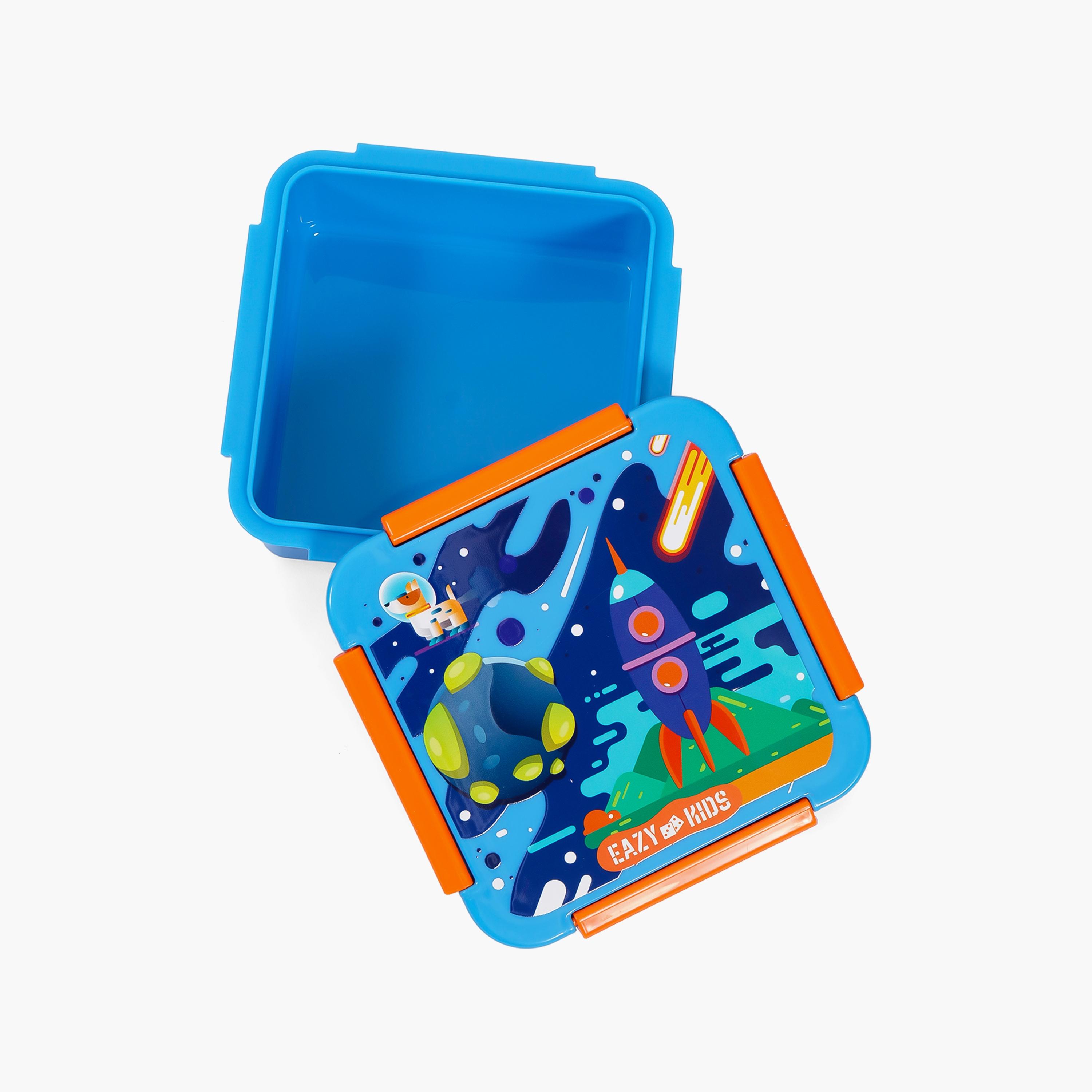 Eazy Kids Lunch Box, Space - Blue, 650 ML-school-lunchessentials-lunchboxes-image-5