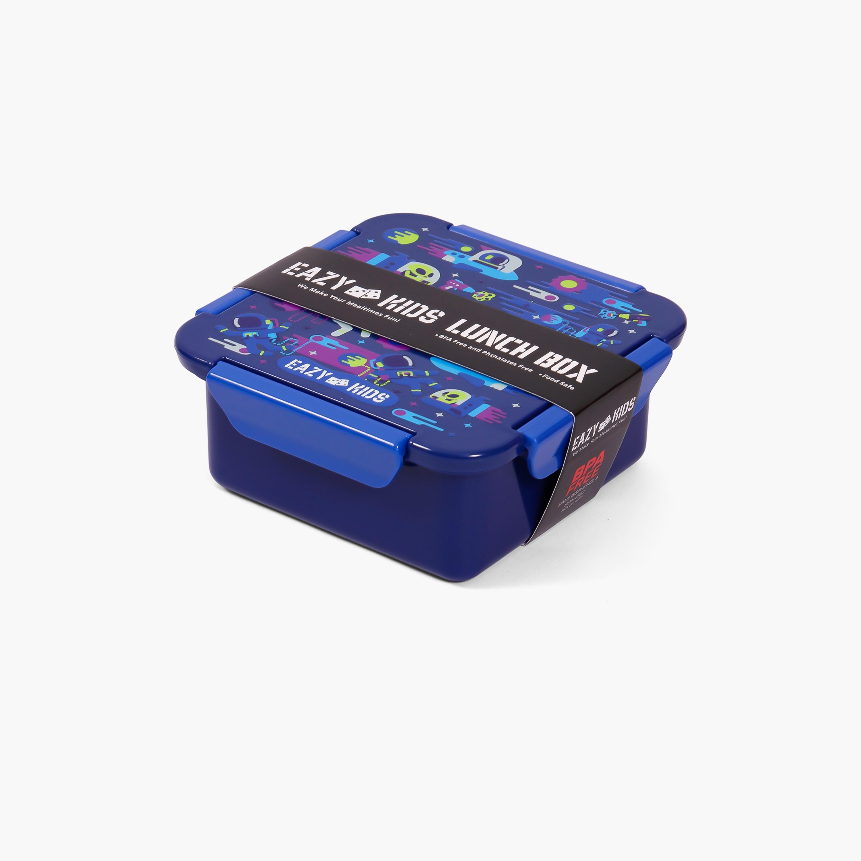 علبة غداء 650 مل من إيزي كيدز - رائد الفضاء - أزرق-school-lunchessentials-lunchboxes-image-2