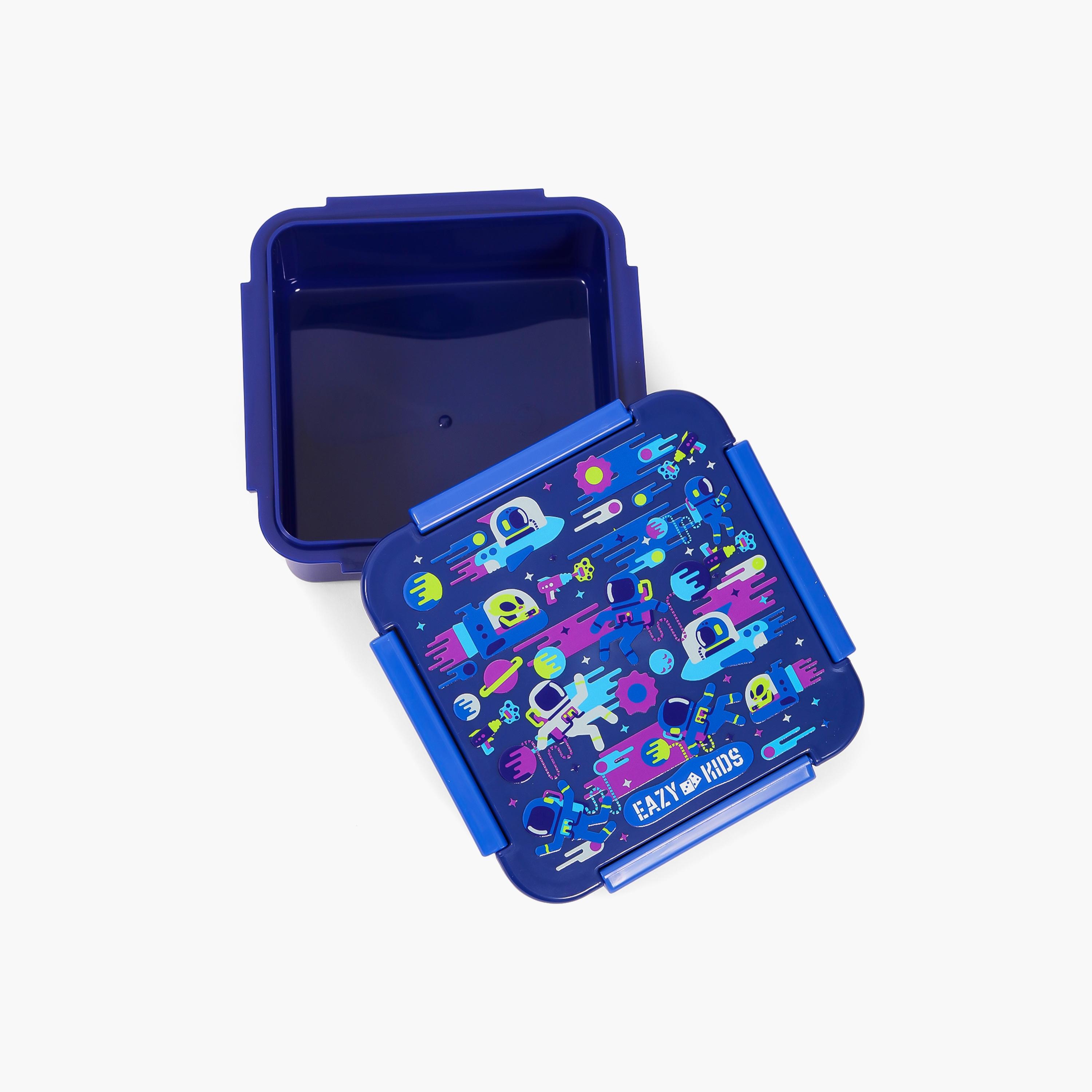 علبة غداء 650 مل من إيزي كيدز - رائد الفضاء - أزرق-school-lunchessentials-lunchboxes-image-5