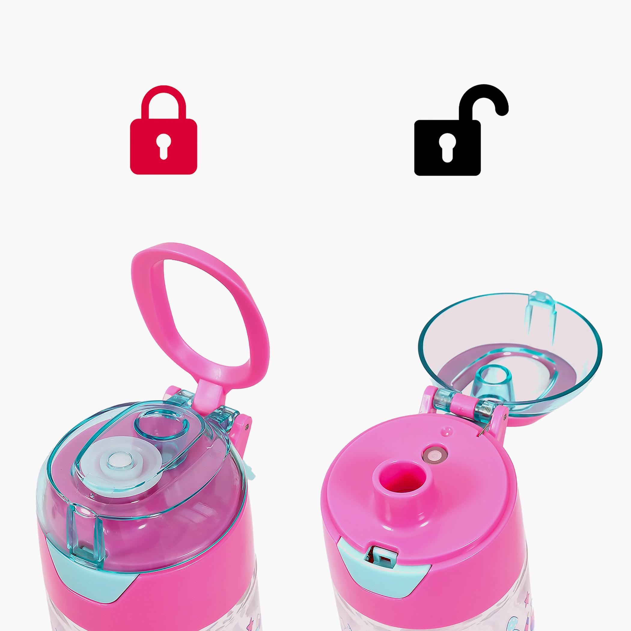 زجاجة المياه تريتان 750 مل مع بخاخ من إيزي كيدز - صحراء وحيد القرن - وردي-school-waterbottles-image-2
