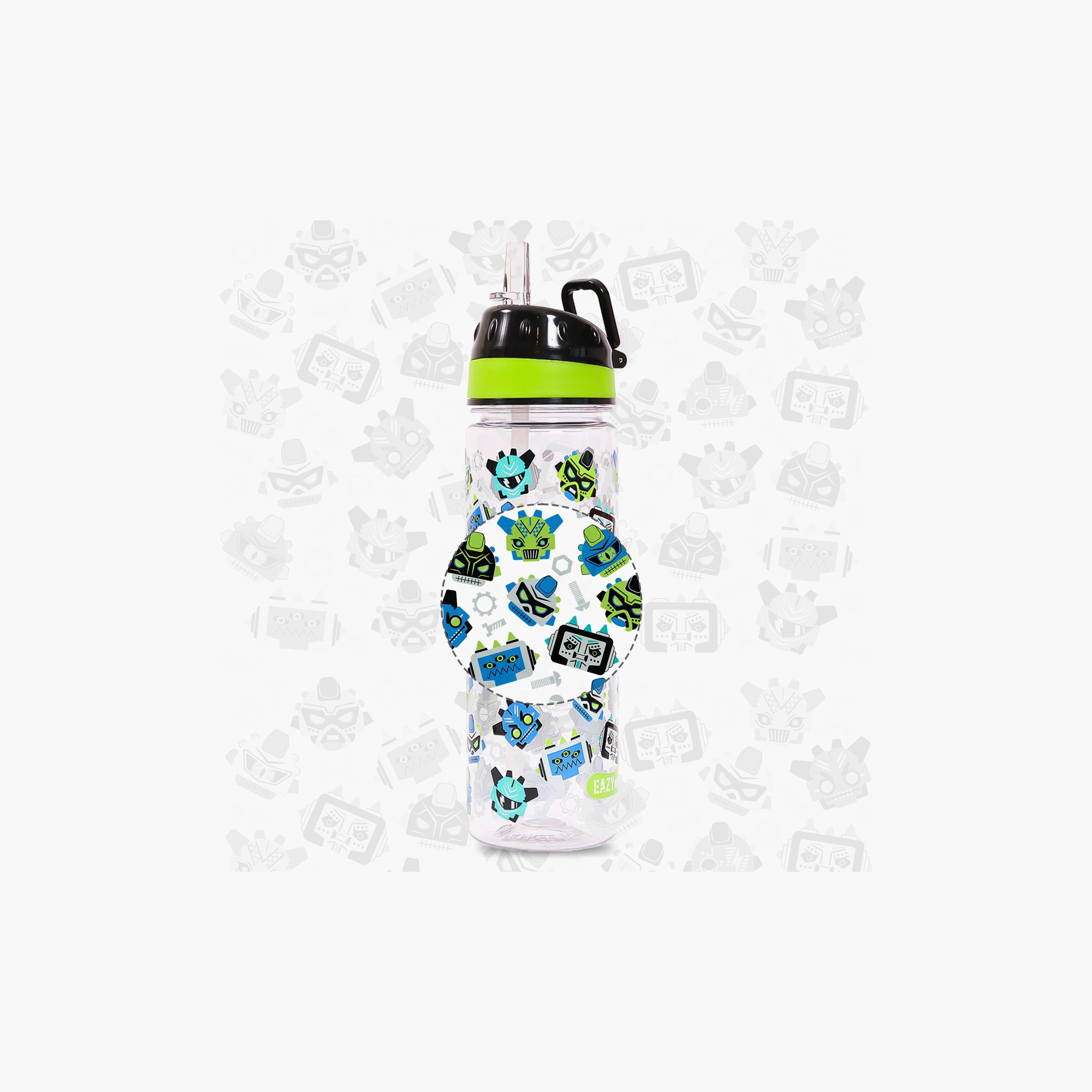 Eazy Kids Tritan Water Bottle W/ Carry Handle, Gen Z - Black, 650 ML-school-waterbottles-image-5