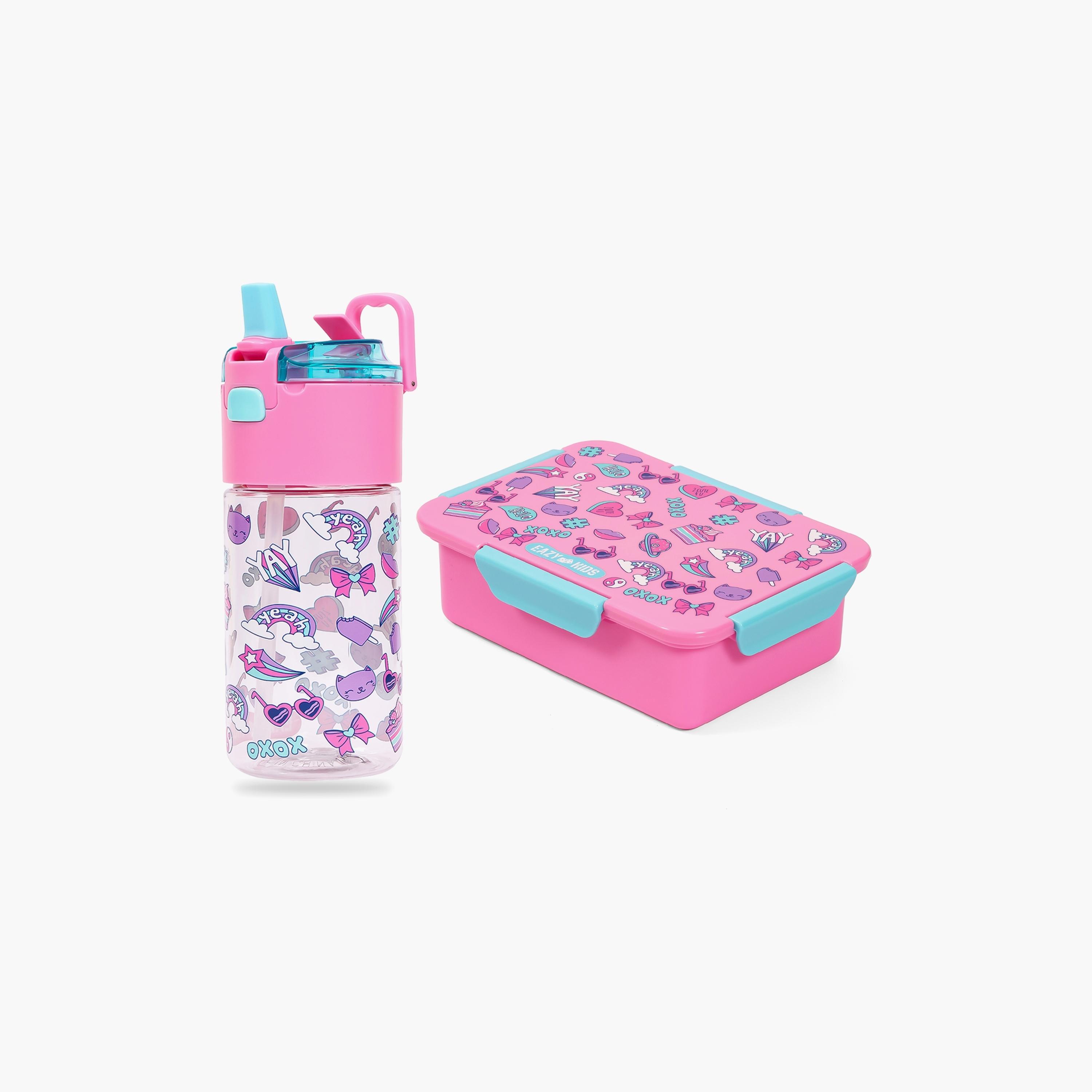 Kids lunch box discount with water bottle