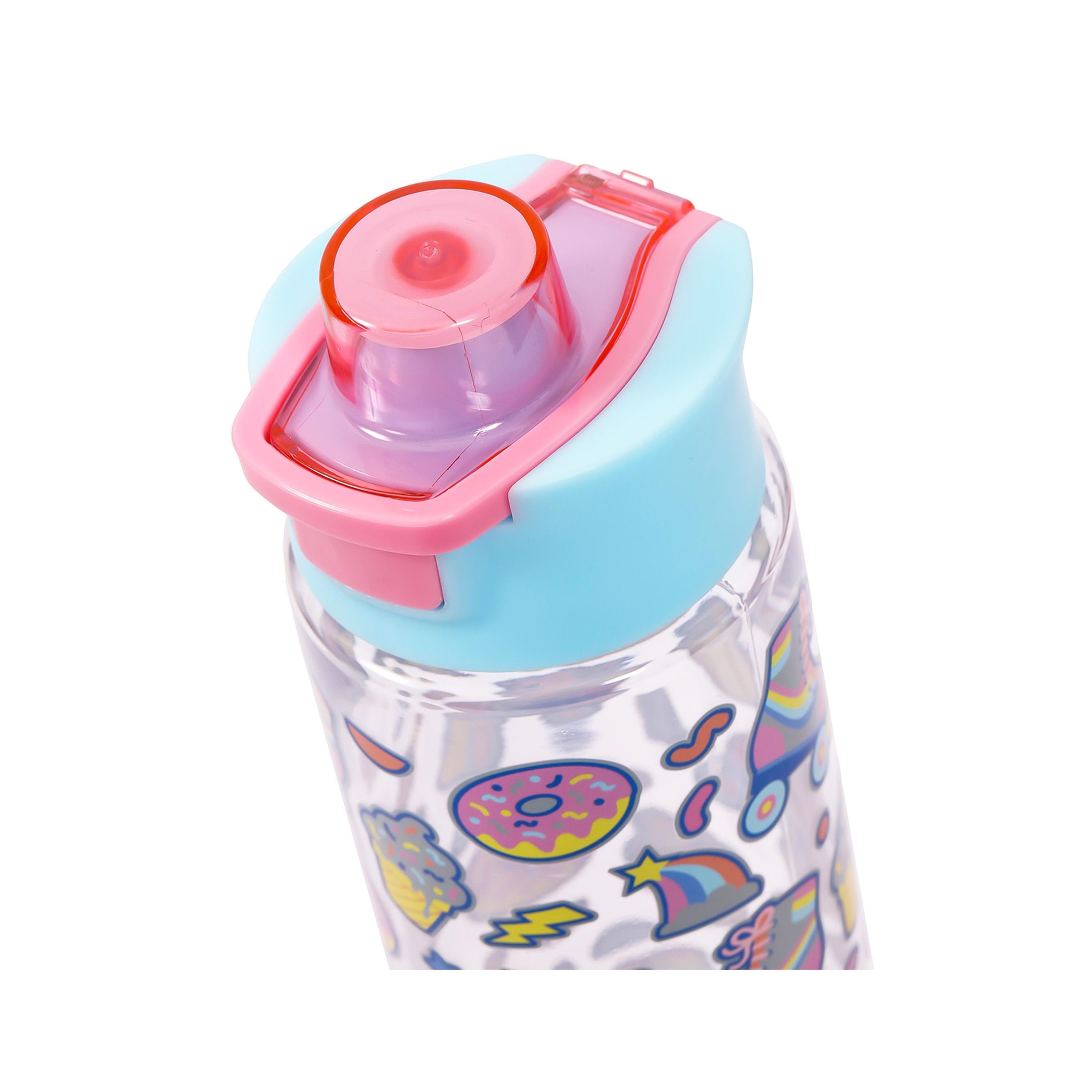 Eazy Kids Lunch Box And Tritan Water Bottle W/ Flip Lid, Gen Z Skater - Blue, 750 ML-school-lunchessentials-sets-image-10