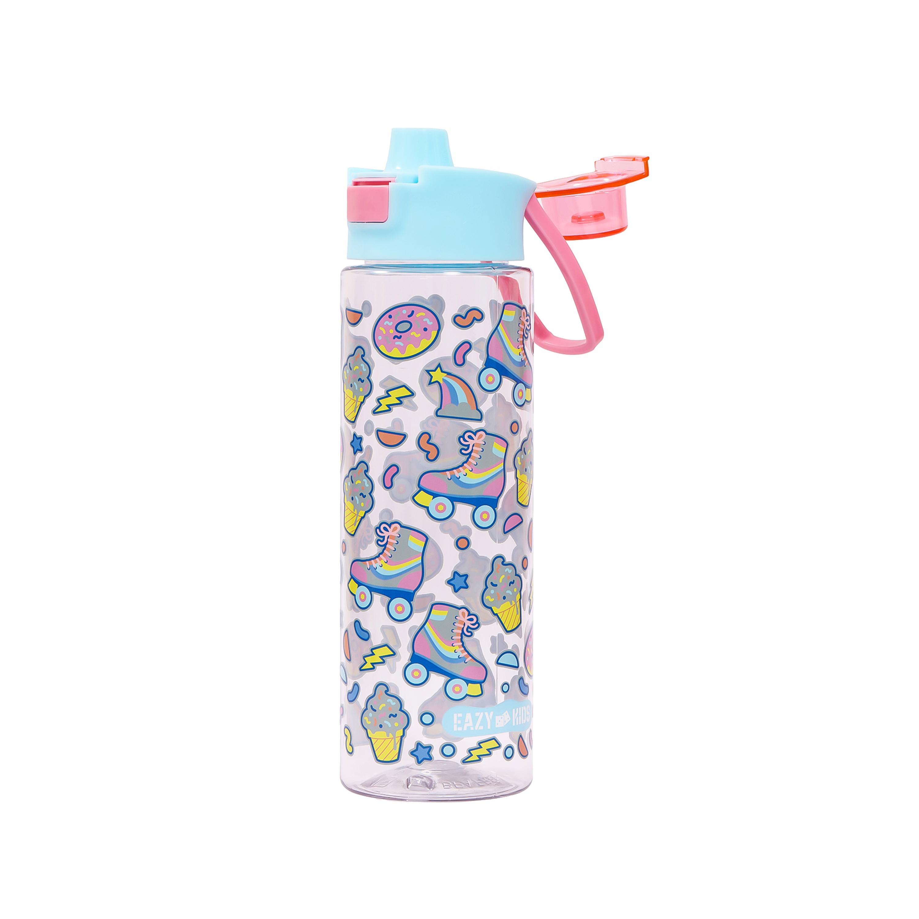 Eazy Kids Lunch Box And Tritan Water Bottle W/ Flip Lid, Gen Z Skater - Blue, 750 ML-school-lunchessentials-sets-image-13