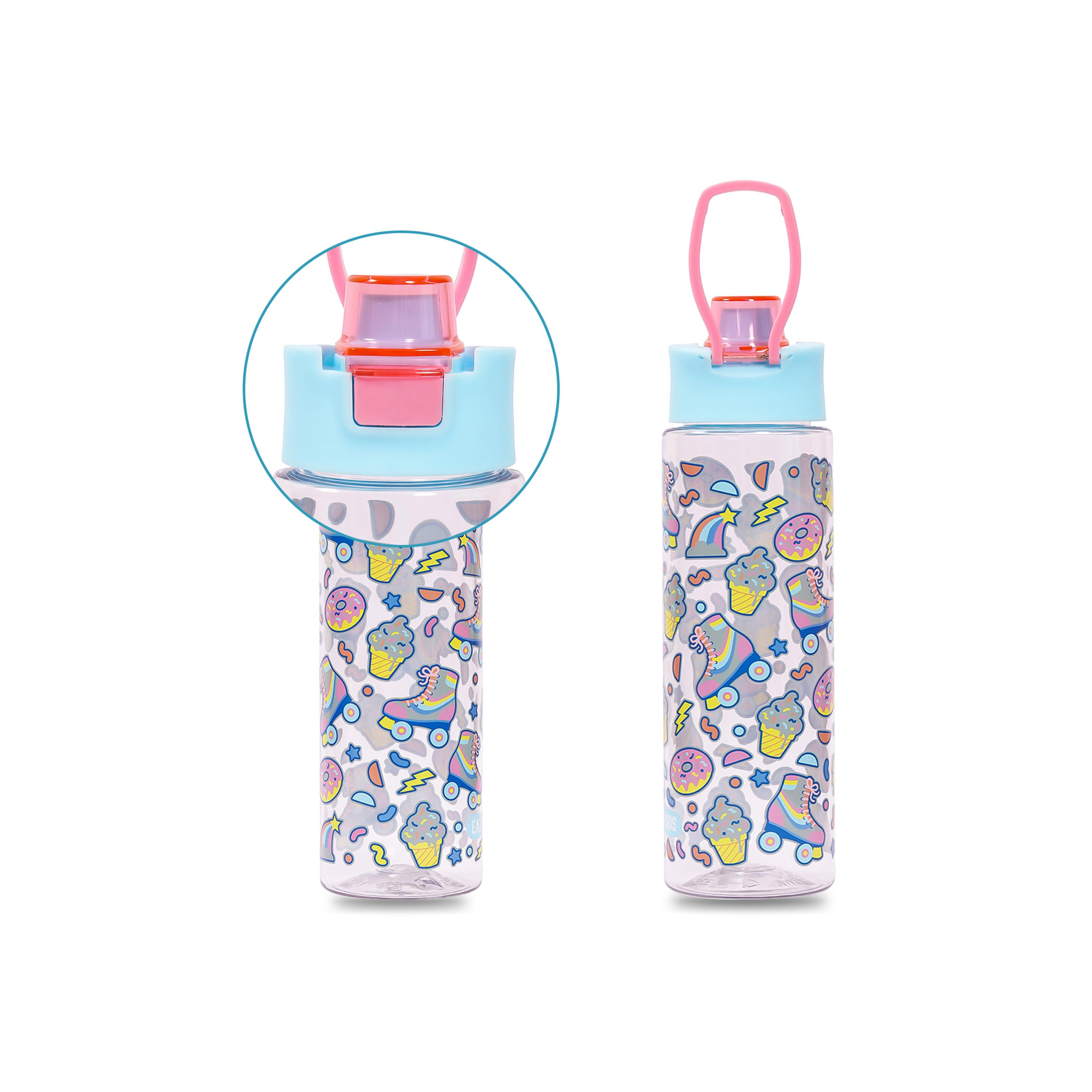Eazy Kids Lunch Box And Tritan Water Bottle W/ Flip Lid, Gen Z Skater - Blue, 750 ML-school-lunchessentials-sets-image-5