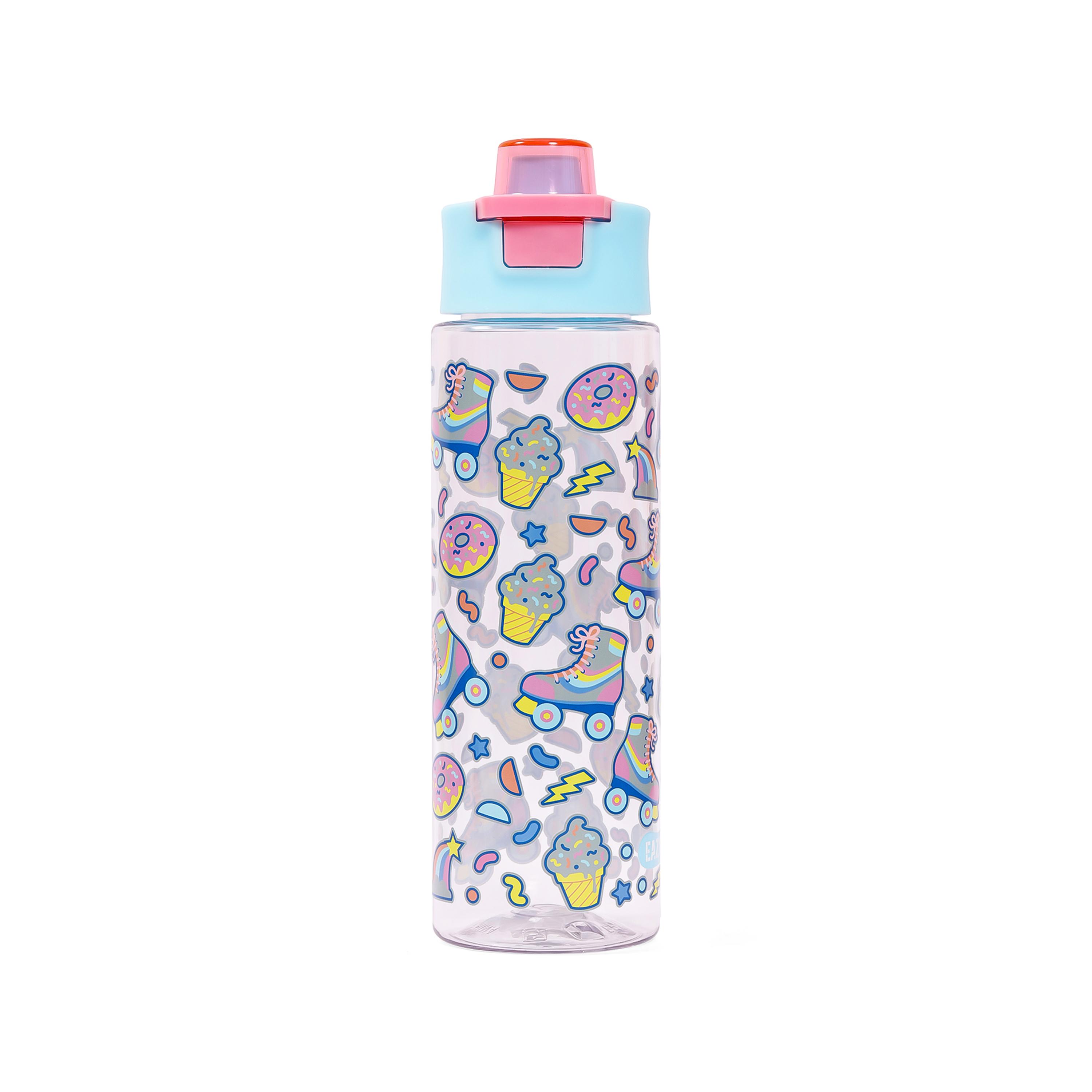 Eazy Kids Lunch Box And Tritan Water Bottle W/ Flip Lid, Gen Z Skater - Blue, 750 ML-school-lunchessentials-sets-image-7