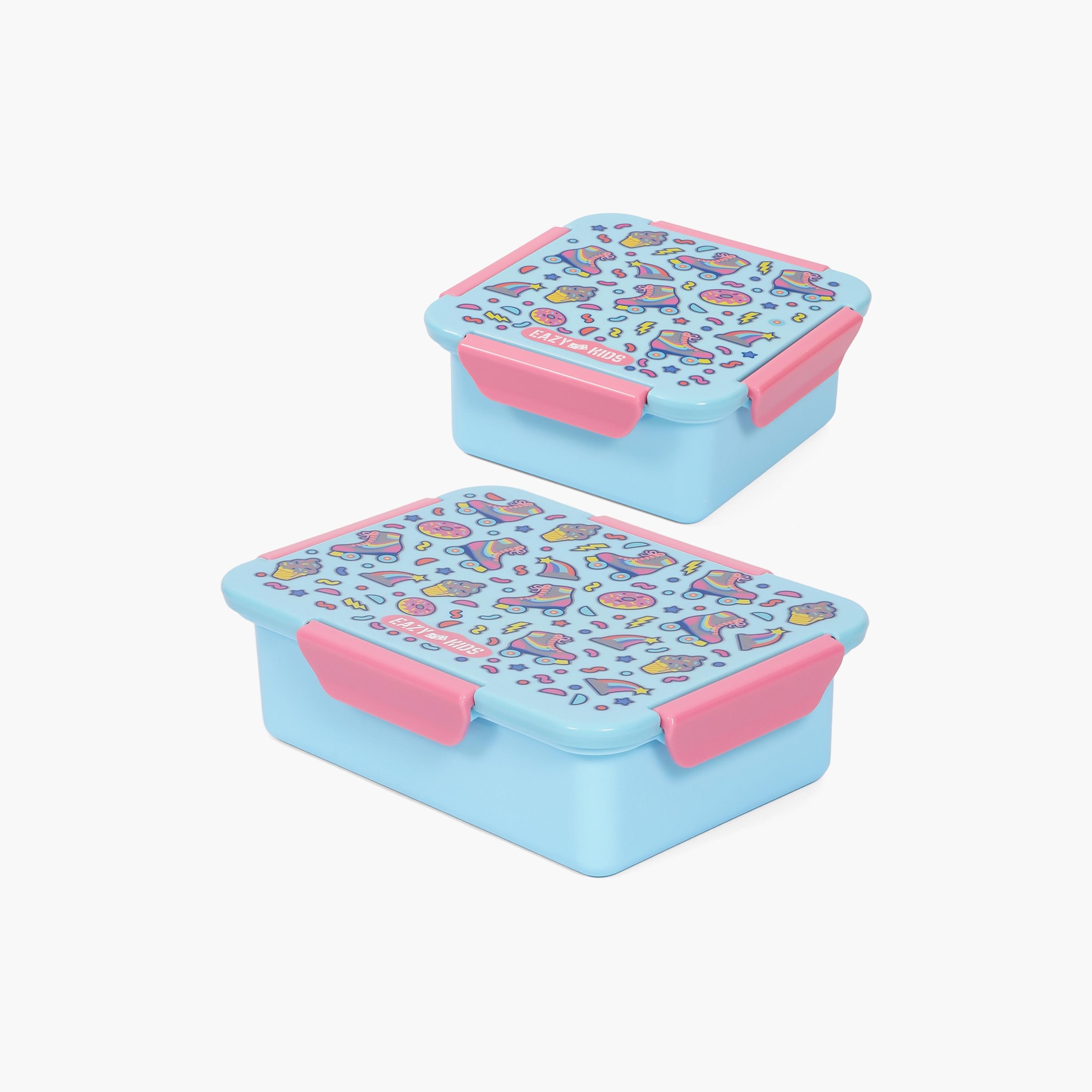 Eazy Kids Lunch Box Set, Gen Z Skater - Blue-school-lunchessentials-lunchboxes-image-1
