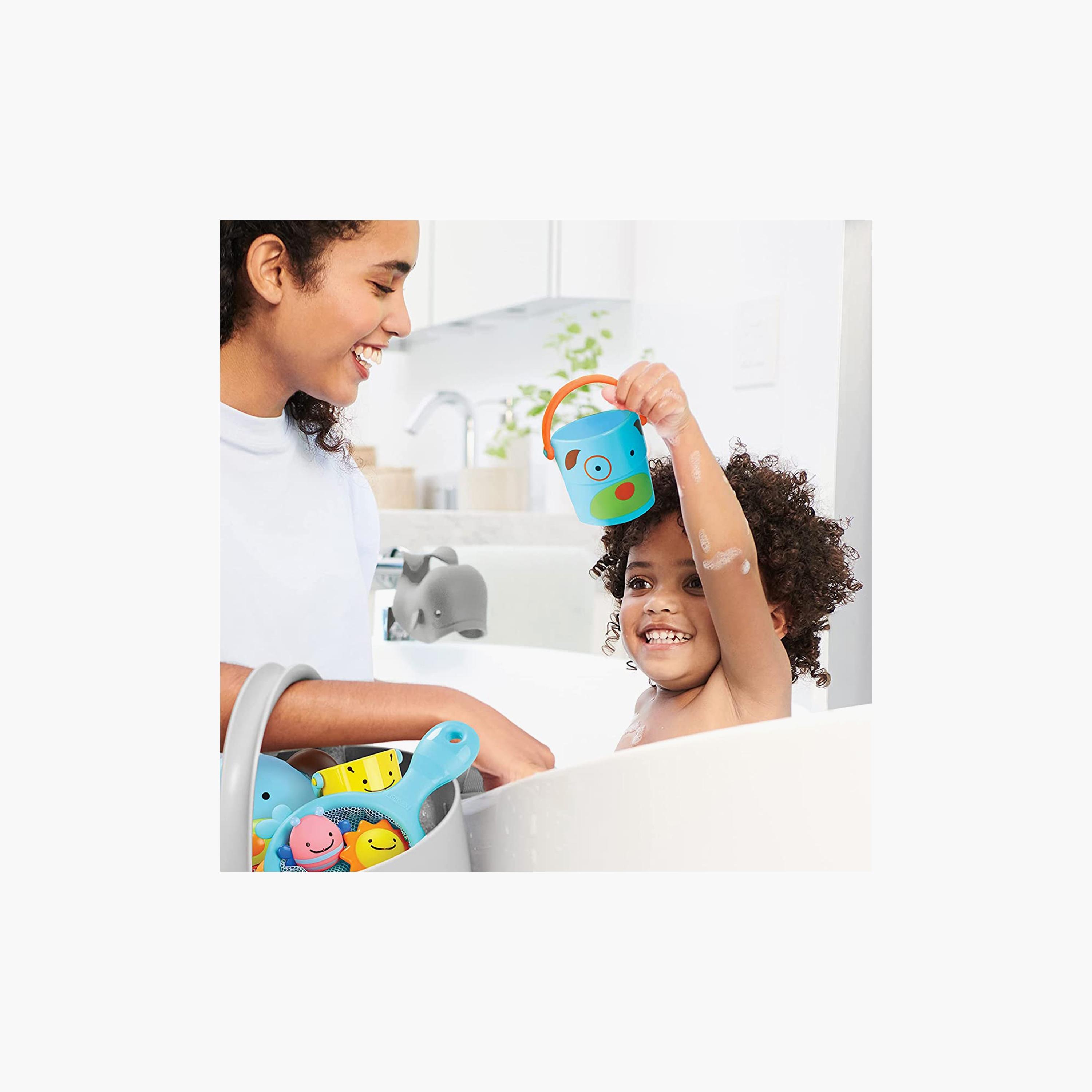 Skip Hop Zoo Stack & Pour Buckets-toys-babyandtoddlertoys-bathtoys-image-3