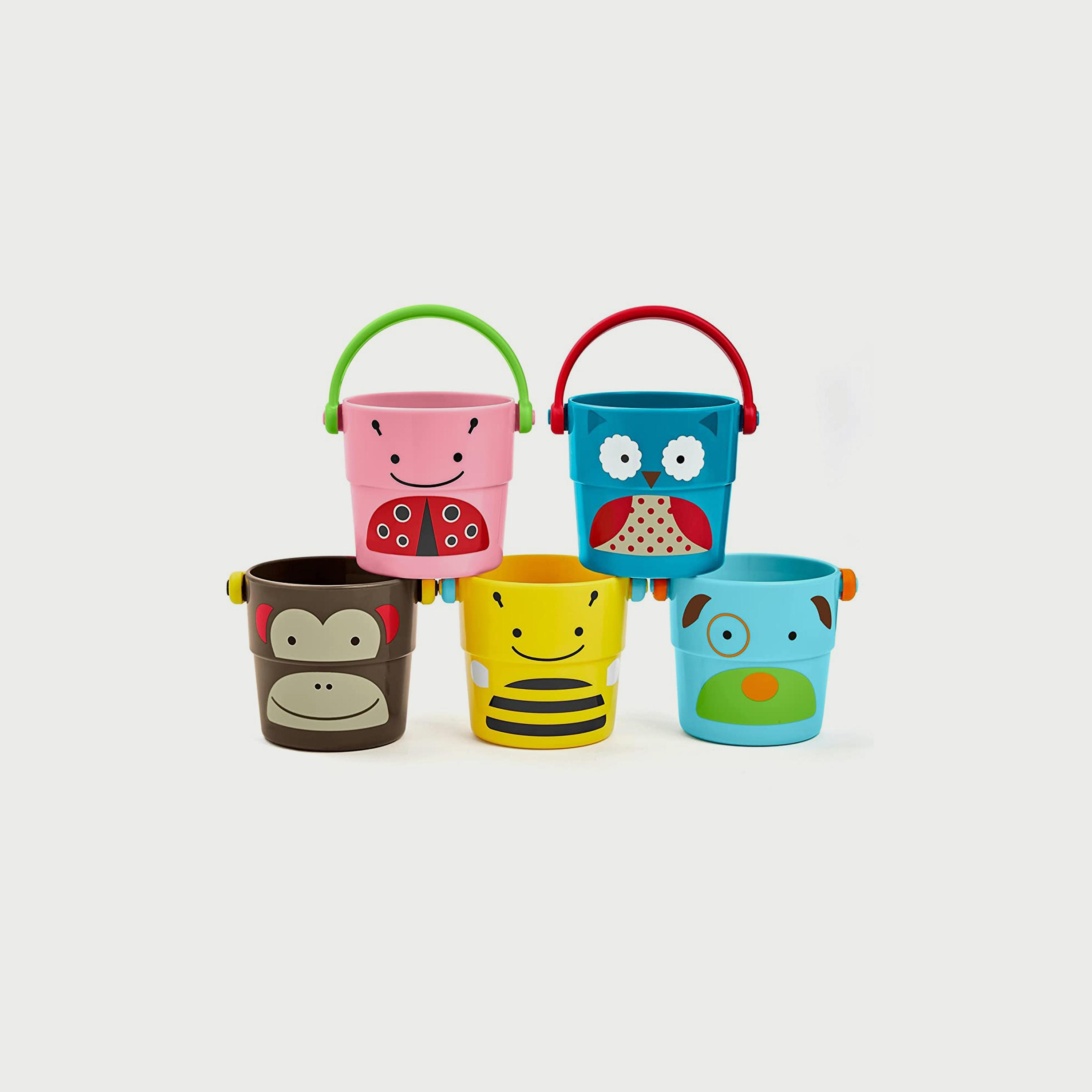 Skip Hop Zoo Stack & Pour Buckets-toys-babyandtoddlertoys-bathtoys-image-5