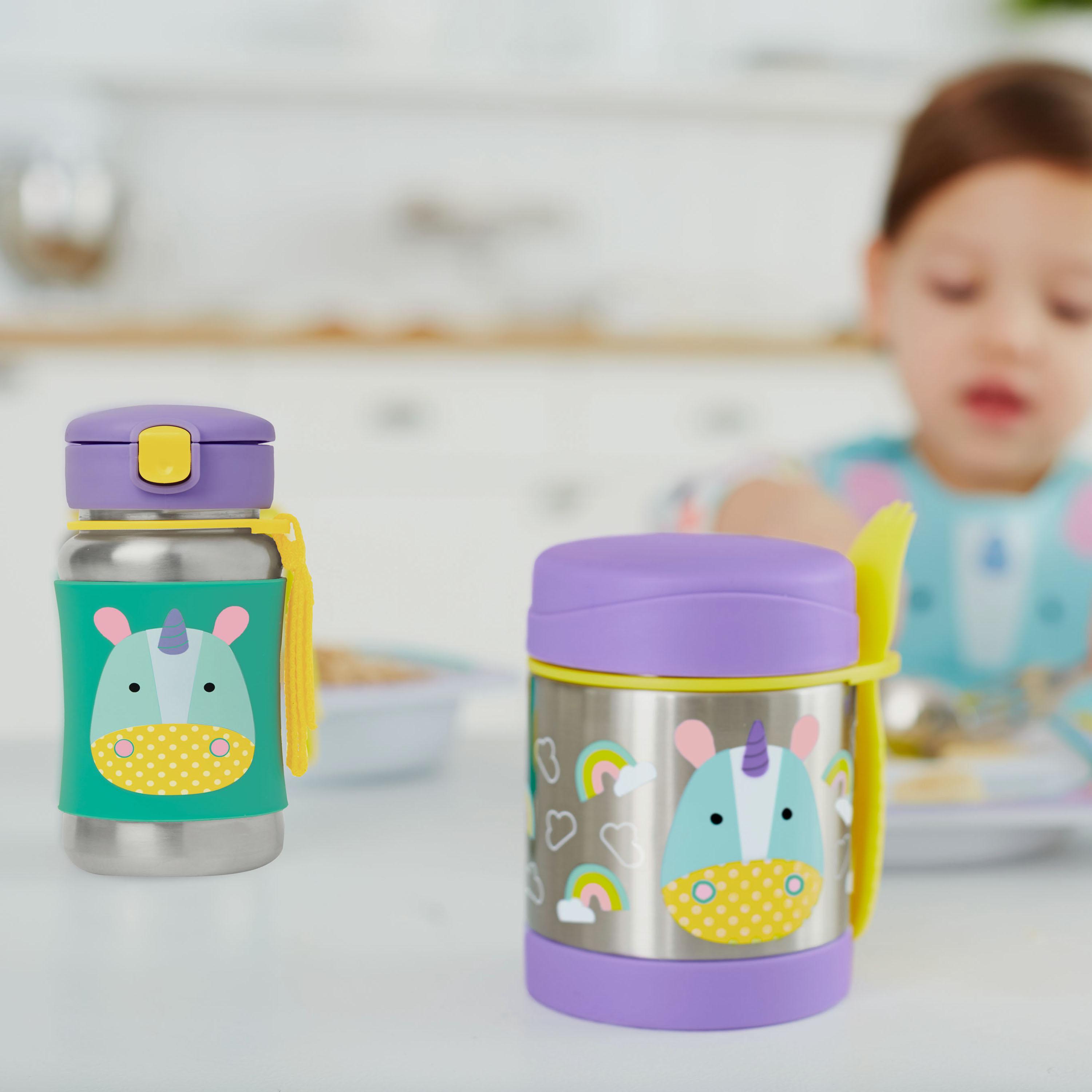 زجاجة بماصة استانليس زوو من سكيب هوب - 350 مل-school-waterbottles-image-8
