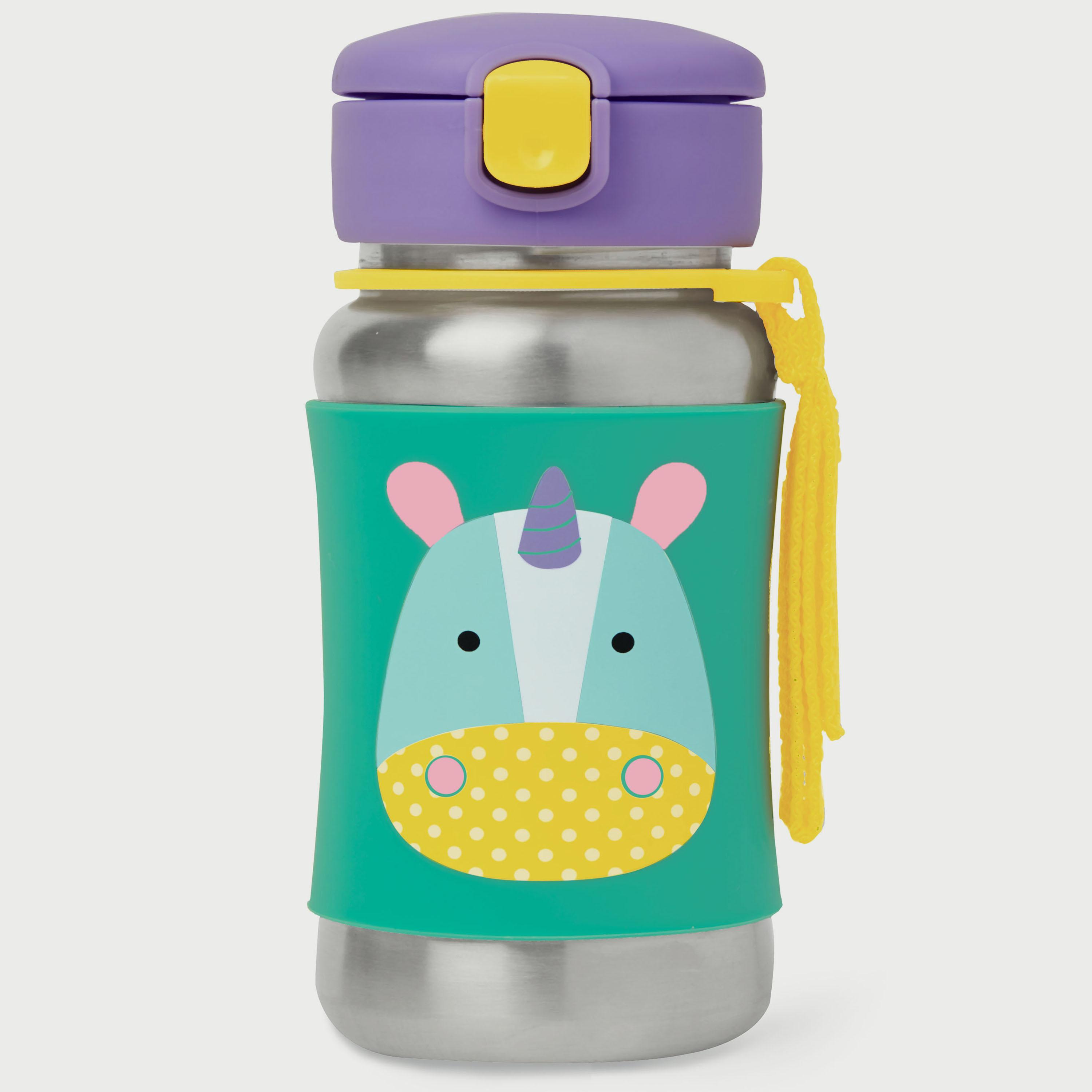 زجاجة بماصة استانليس زوو من سكيب هوب - 350 مل-school-waterbottles-image-1