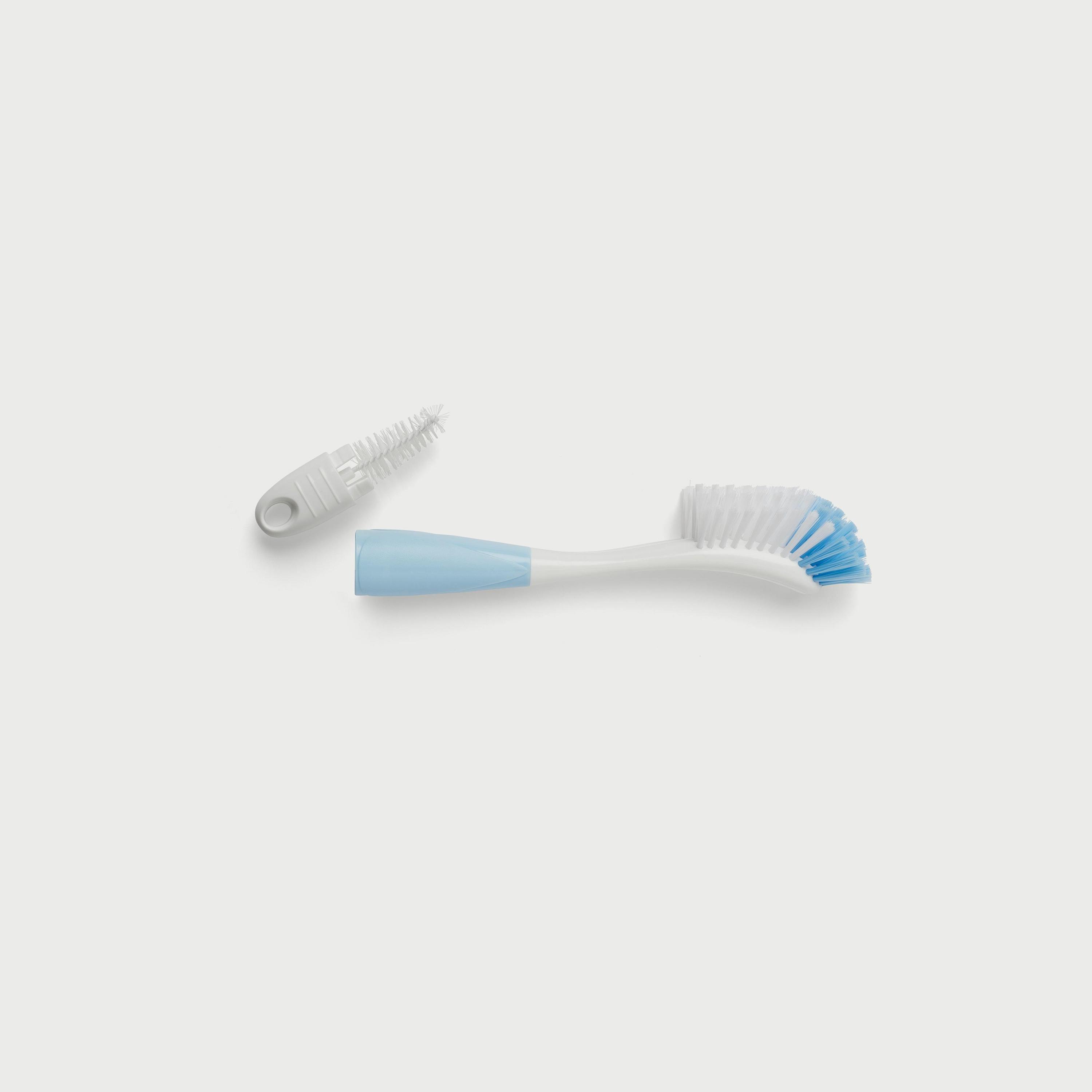 Nuvita Baby Bottle Brush And Clamp 2-in-1 - Blue-baby-feeding-accessories-image-2