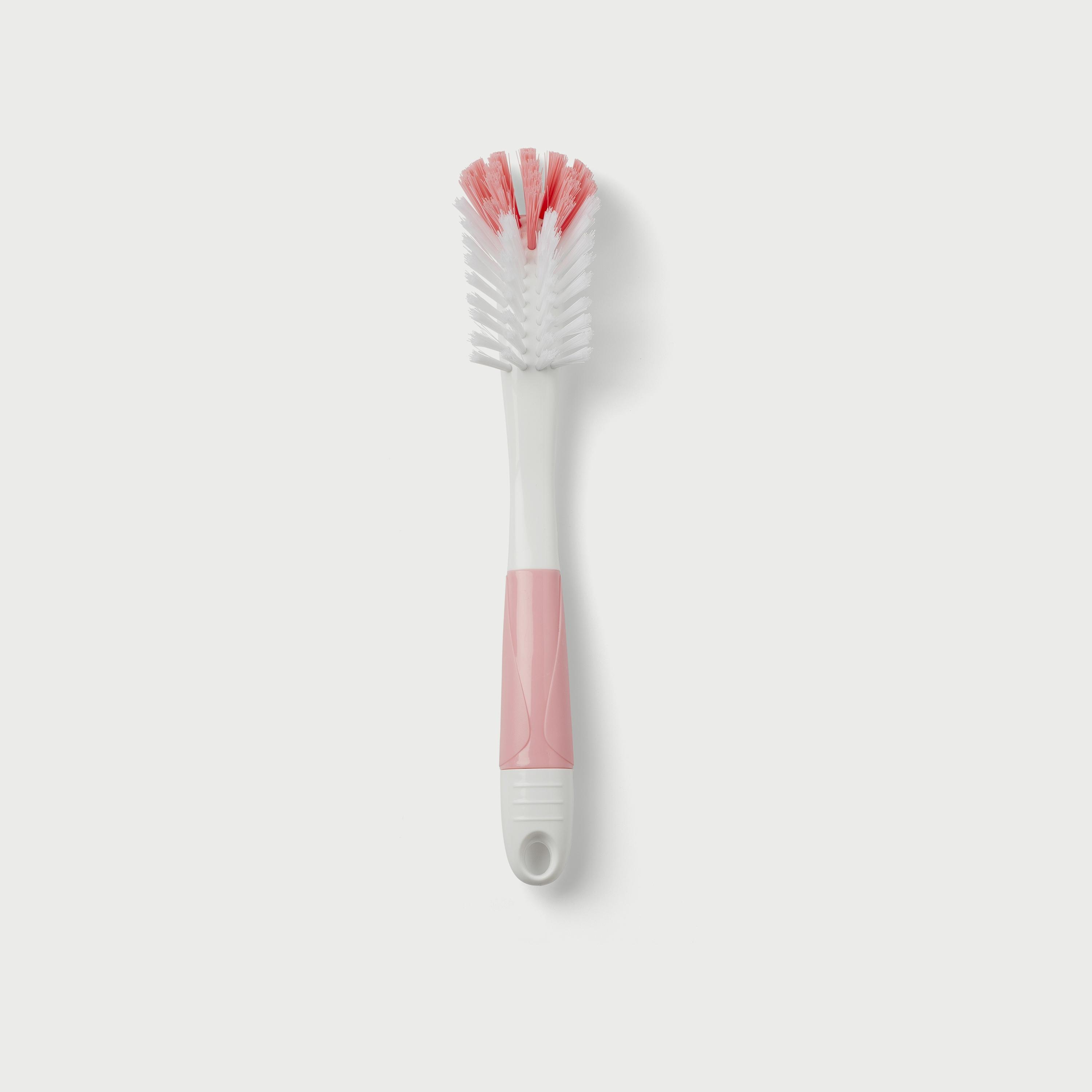 Nuvita Baby Bottle Brush And Clamp 2-in-1 - Pink-baby-feeding-accessories-image-1