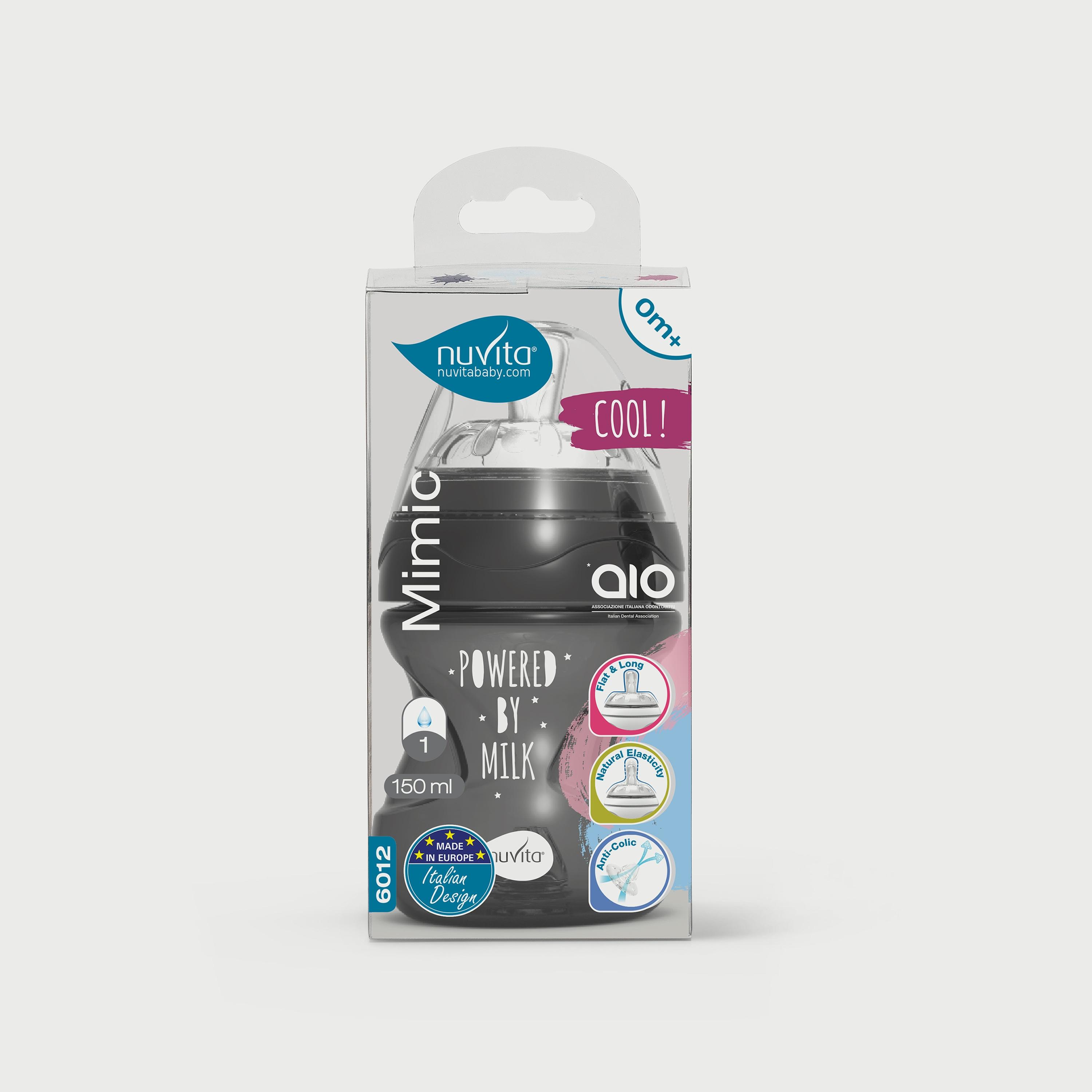 Nuvita Mimic Cool Baby Bottle - 150 ML-baby-feeding-feedingbottles-bottlesandteats-image-1