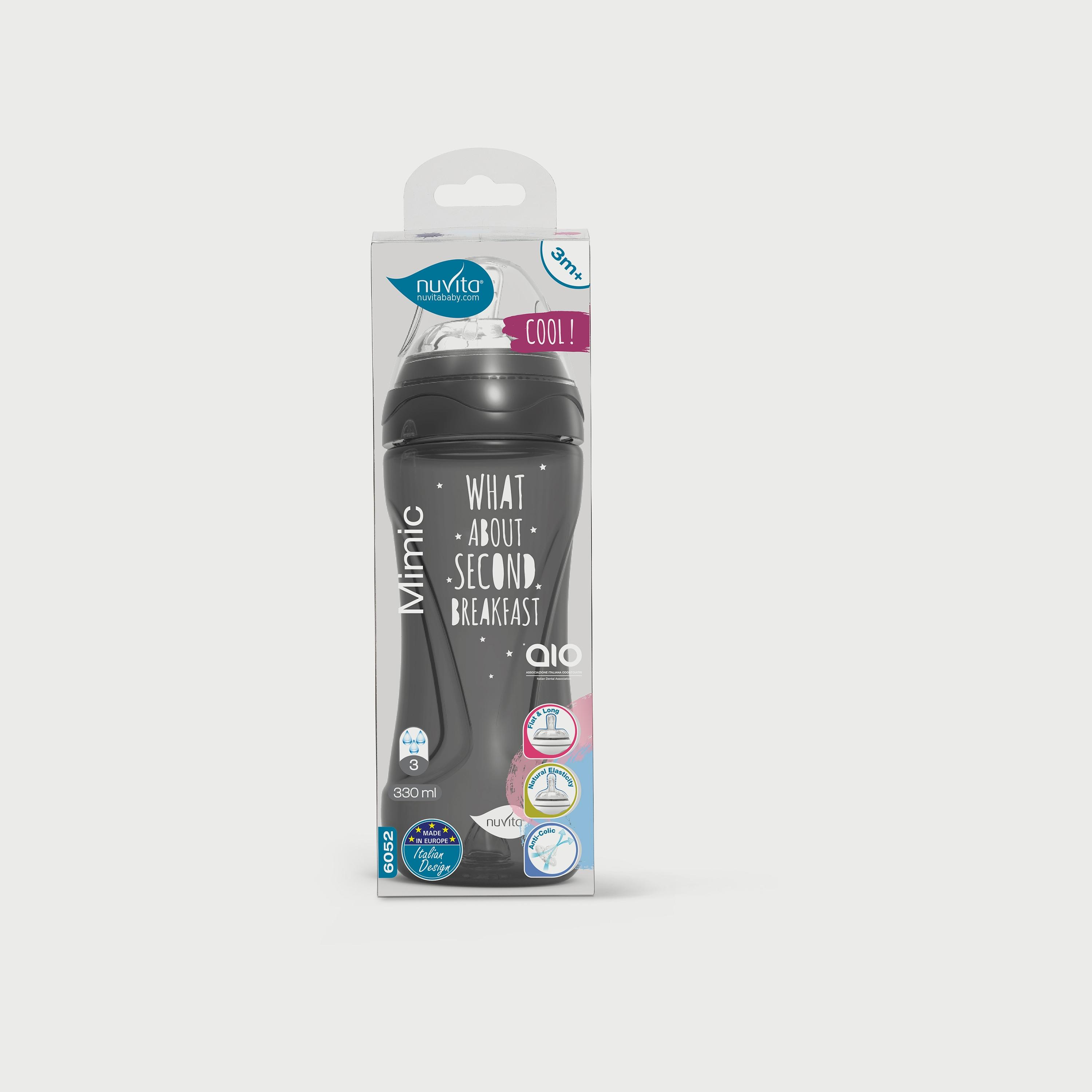 Nuvita Mimic Cool Baby Bottle - 330 ML-baby-feeding-feedingbottles-bottlesandteats-image-1
