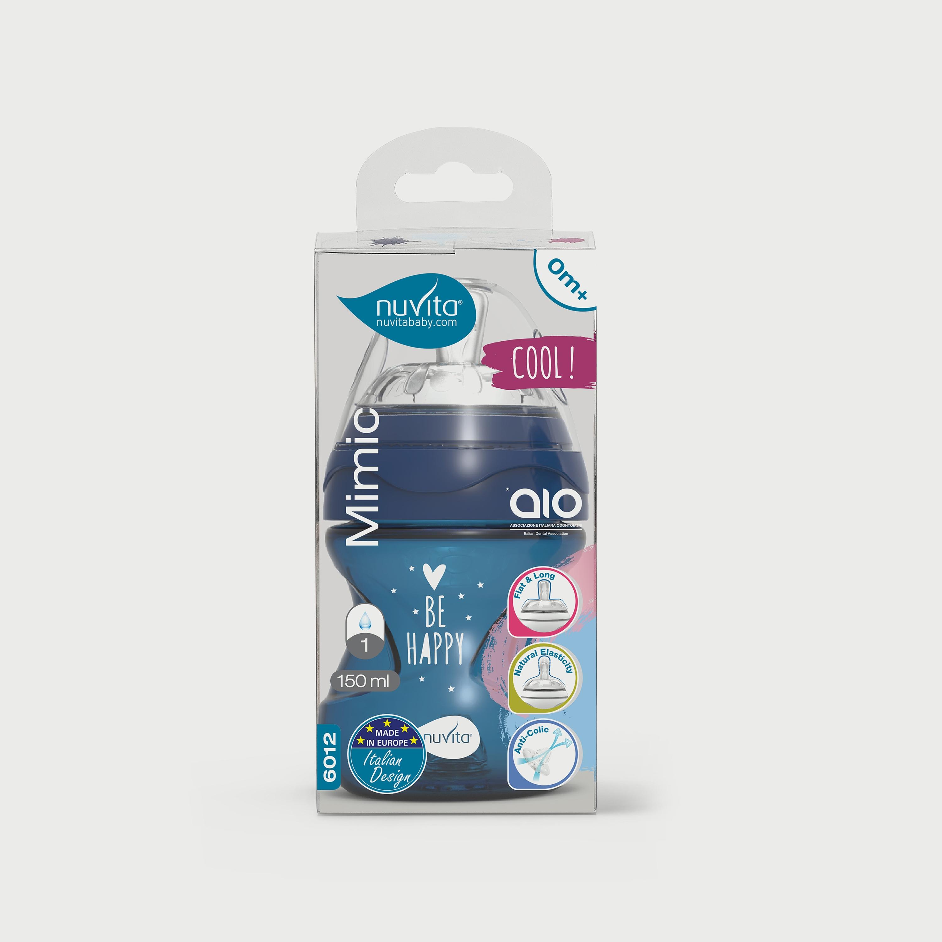 Nuvita Mimic Cool Baby Bottle - 150 ML-baby-feeding-feedingbottles-bottlesandteats-image-1