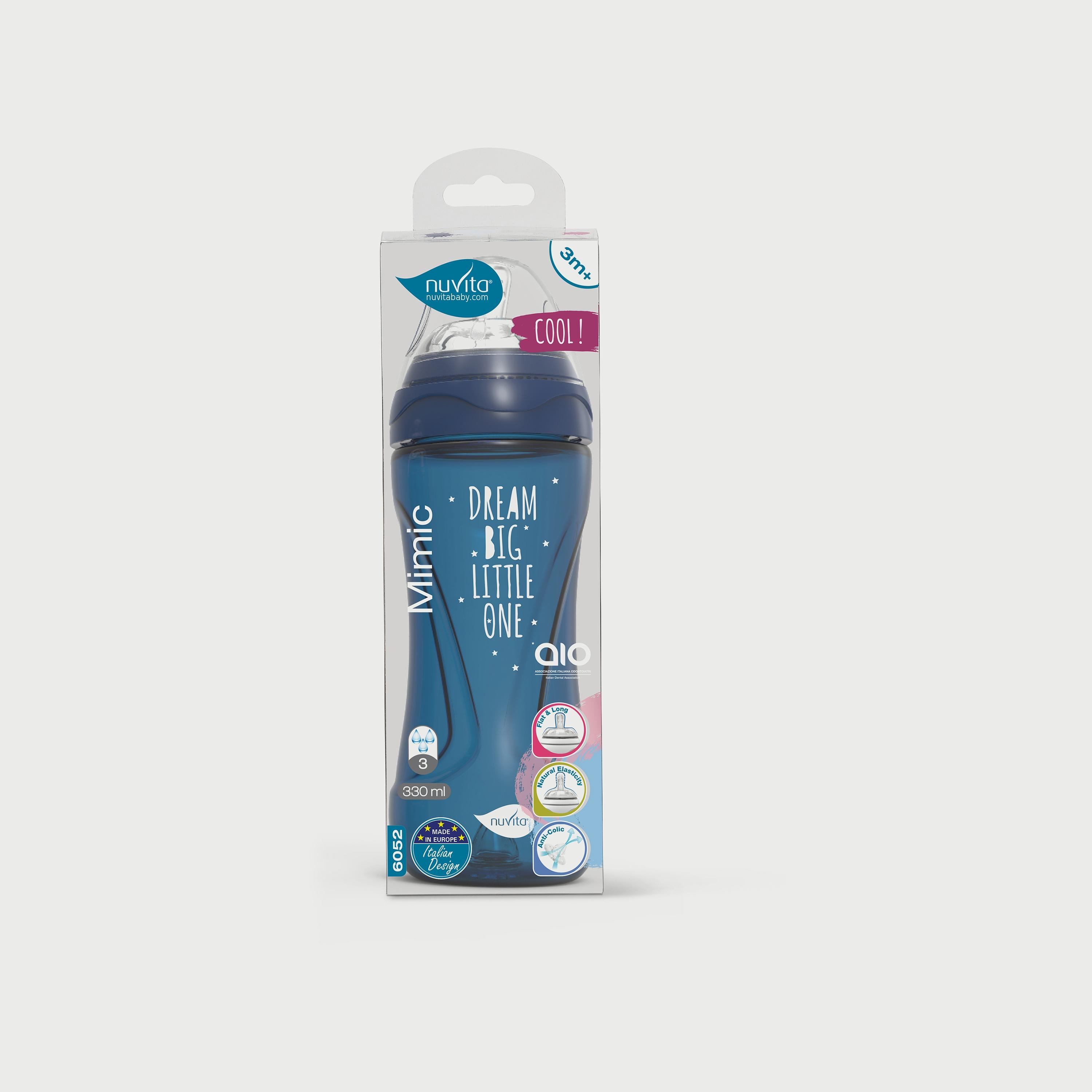 Nuvita Mimic Cool Baby Bottle - 330 ML-baby-feeding-feedingbottles-bottlesandteats-image-1