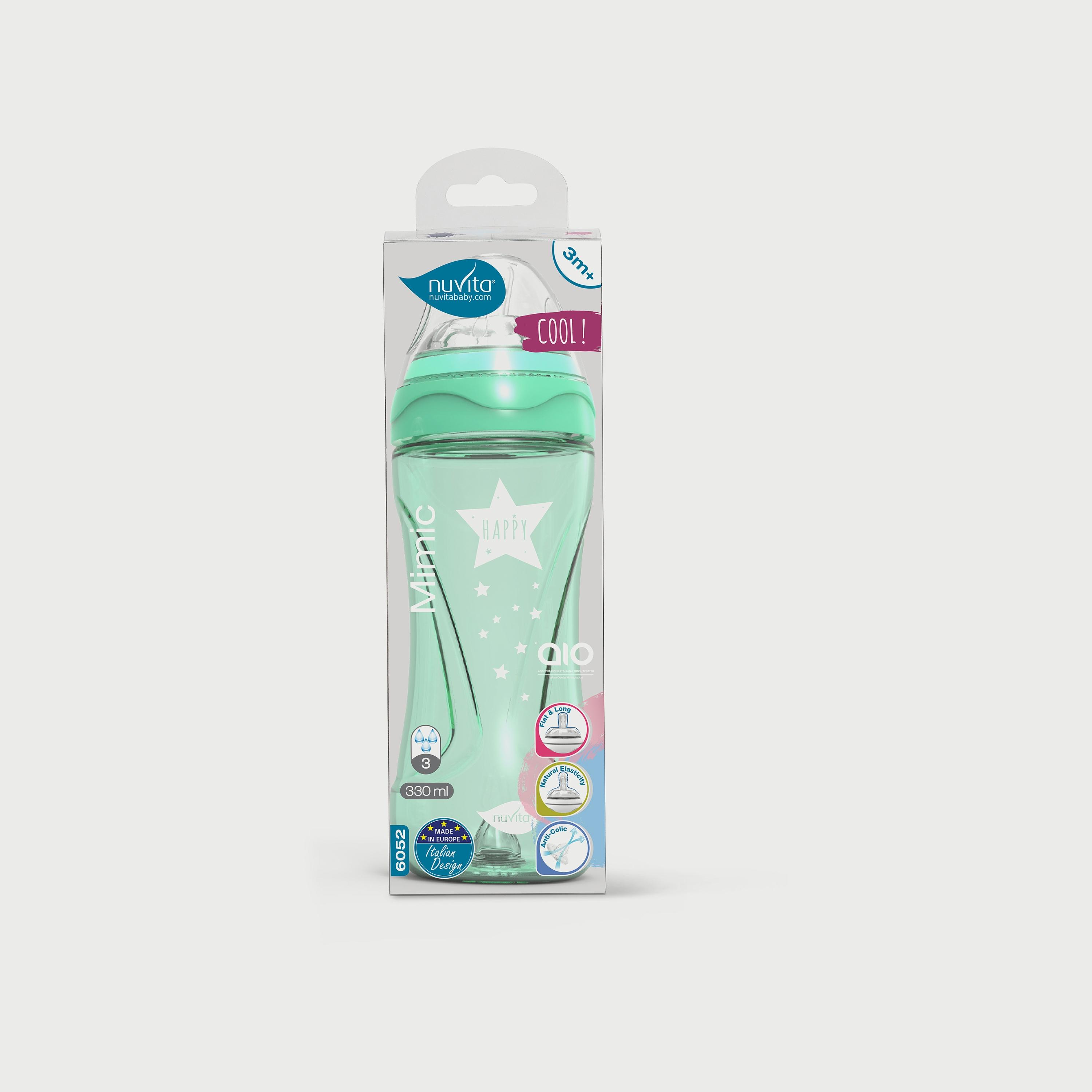 Nuvita Mimic Cool Baby Bottle - 330 ML-baby-feeding-feedingbottles-bottlesandteats-image-1