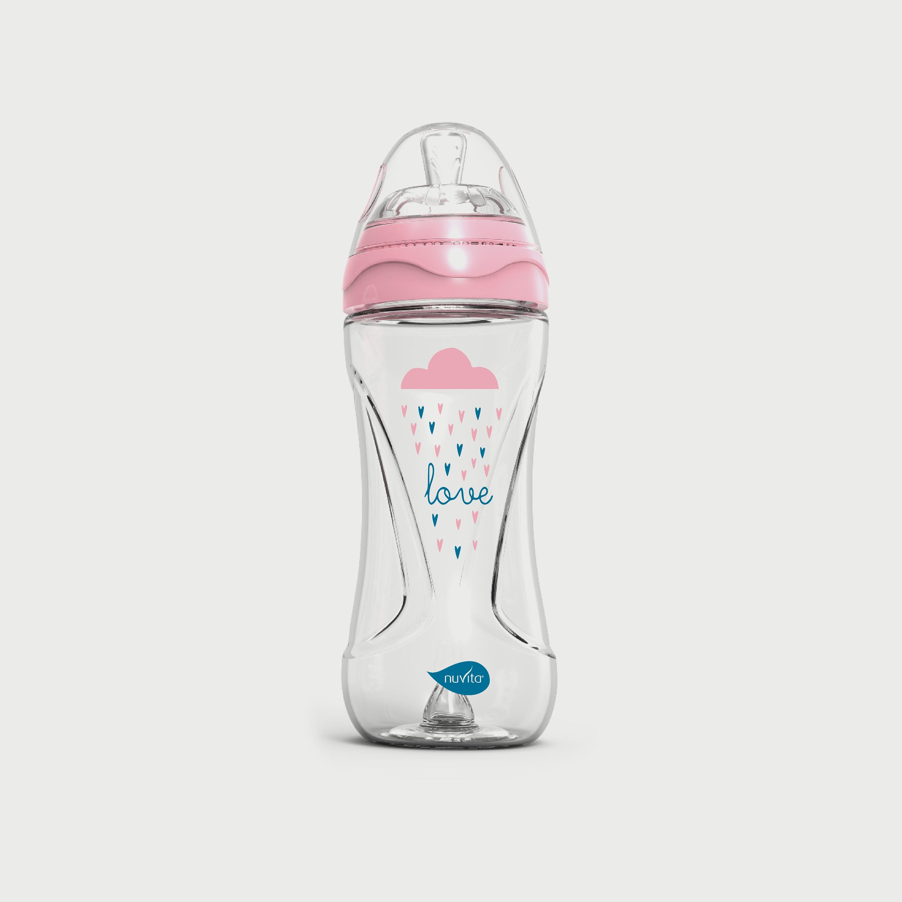 Nuvita Mimic Collection Baby Bottle - 330 ML-baby-feeding-feedingbottles-bottlesandteats-image-2
