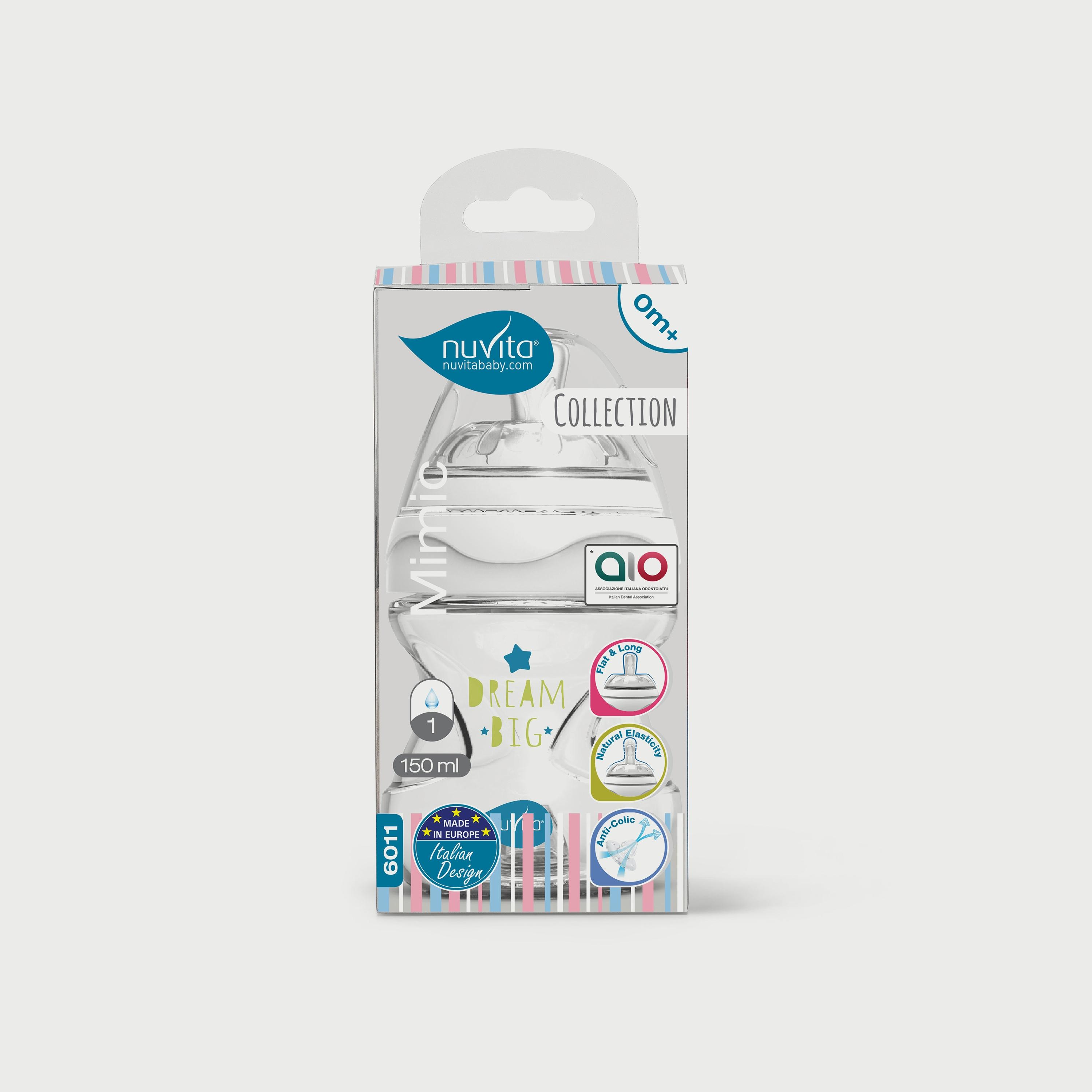 Nuvita Mimic Collection Baby Bottle - 150 ML-baby-feeding-feedingbottles-bottlesandteats-image-1