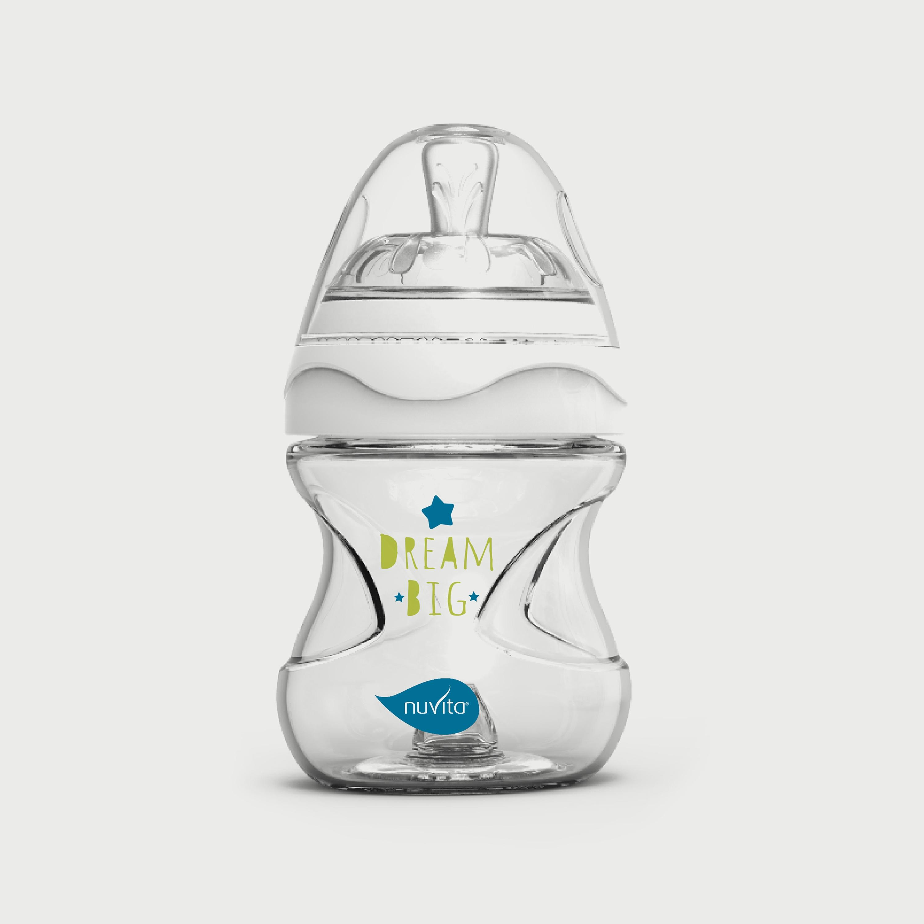 Nuvita Mimic Collection Baby Bottle - 150 ML-baby-feeding-feedingbottles-bottlesandteats-image-2