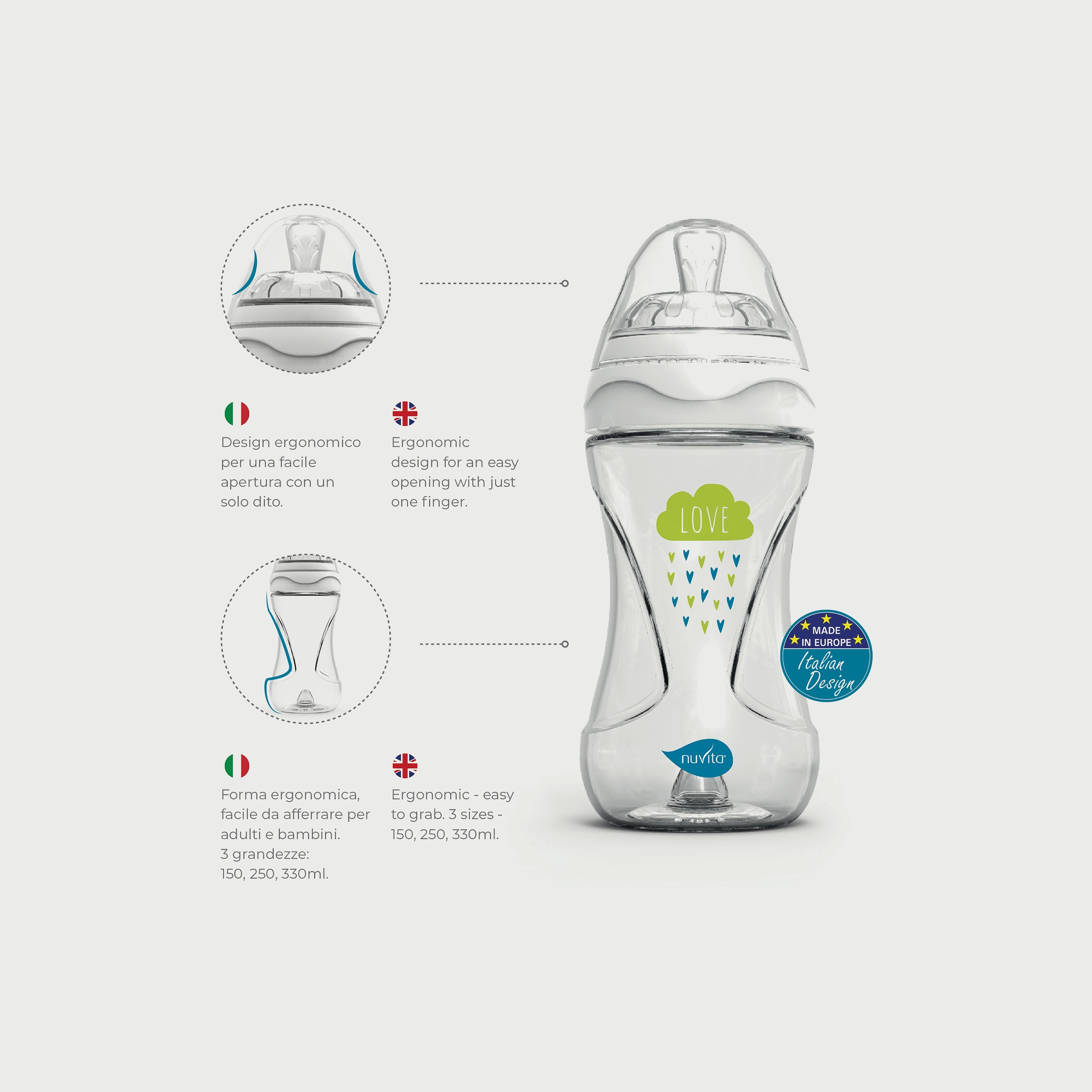Nuvita Mimic Collection Baby Bottle - 150 ML-baby-feeding-feedingbottles-bottlesandteats-image-3