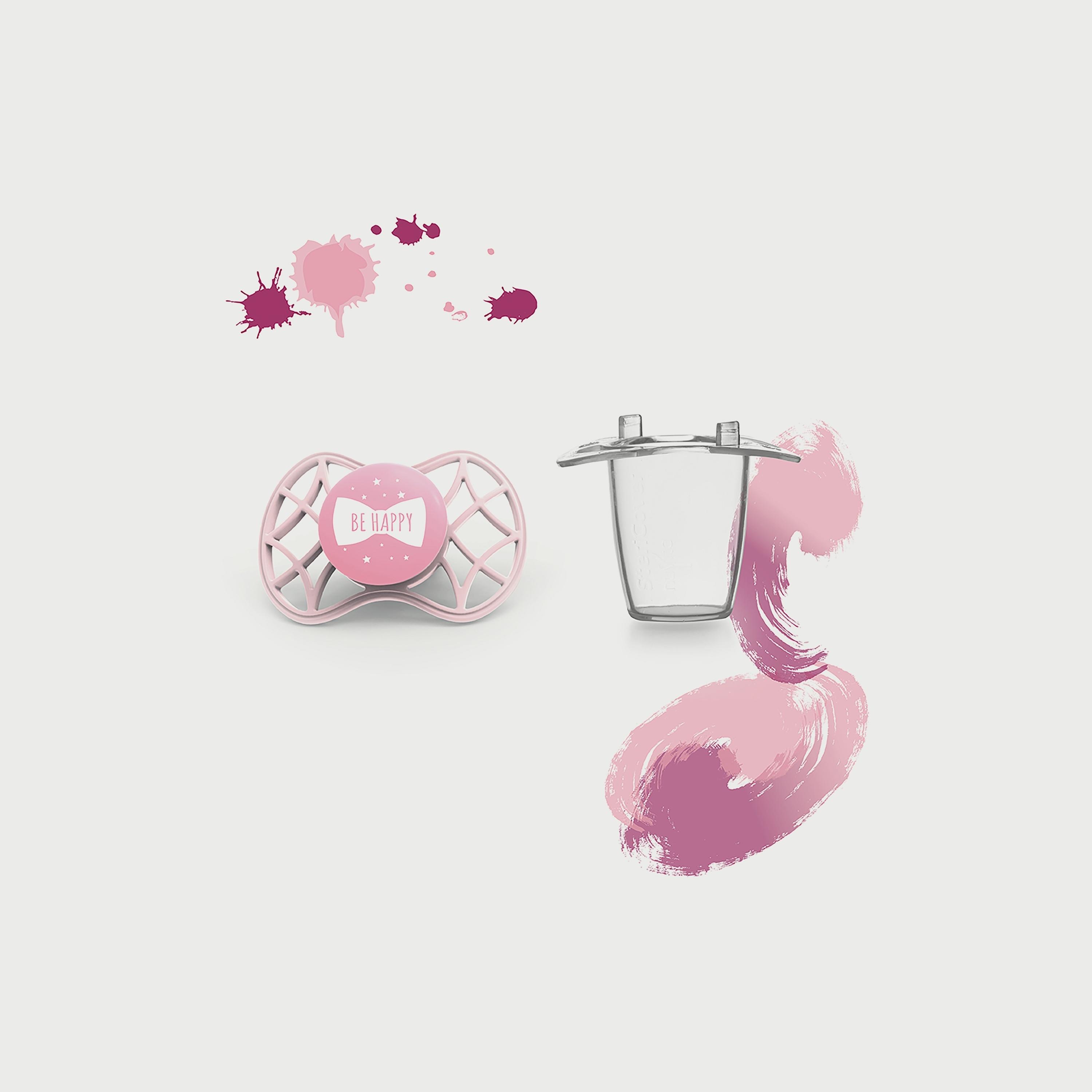 Nuvita Soother With Orthodontic Teat - Rose Quartz-baby-feeding-pacifiers-image-2