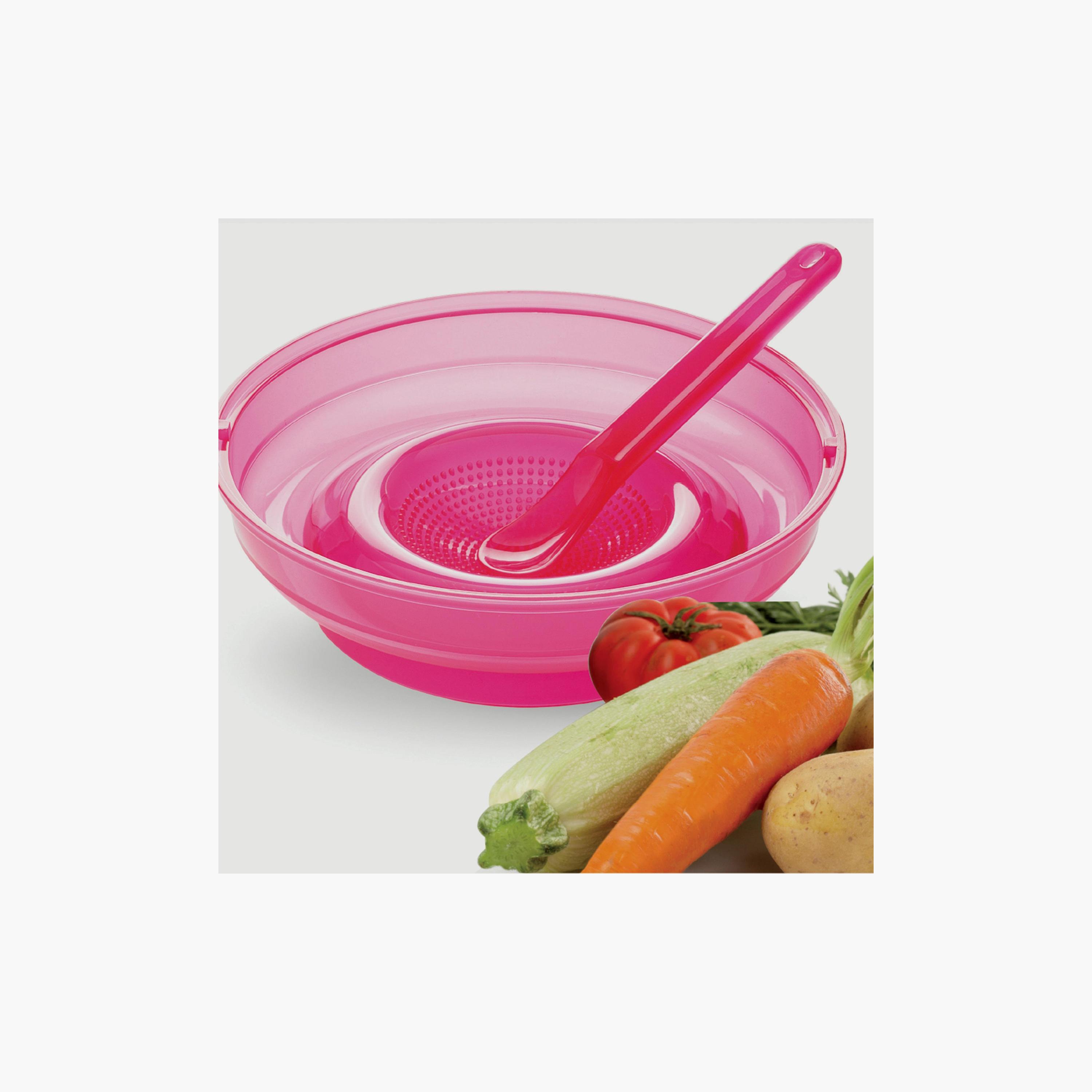 محضر طعام بابافاسيل 4 في 1 من نوفيتا - وردي-baby-feeding-babyfoodprocessors-image-5