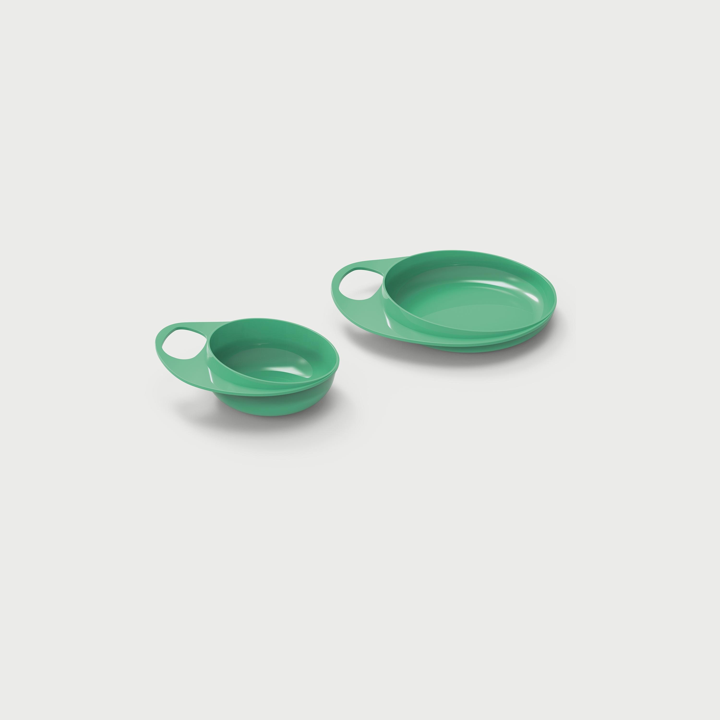 Nuvita 2-Piece Easyeating Smart Dish - Green-baby-feeding-mealtimeessentials-image-1