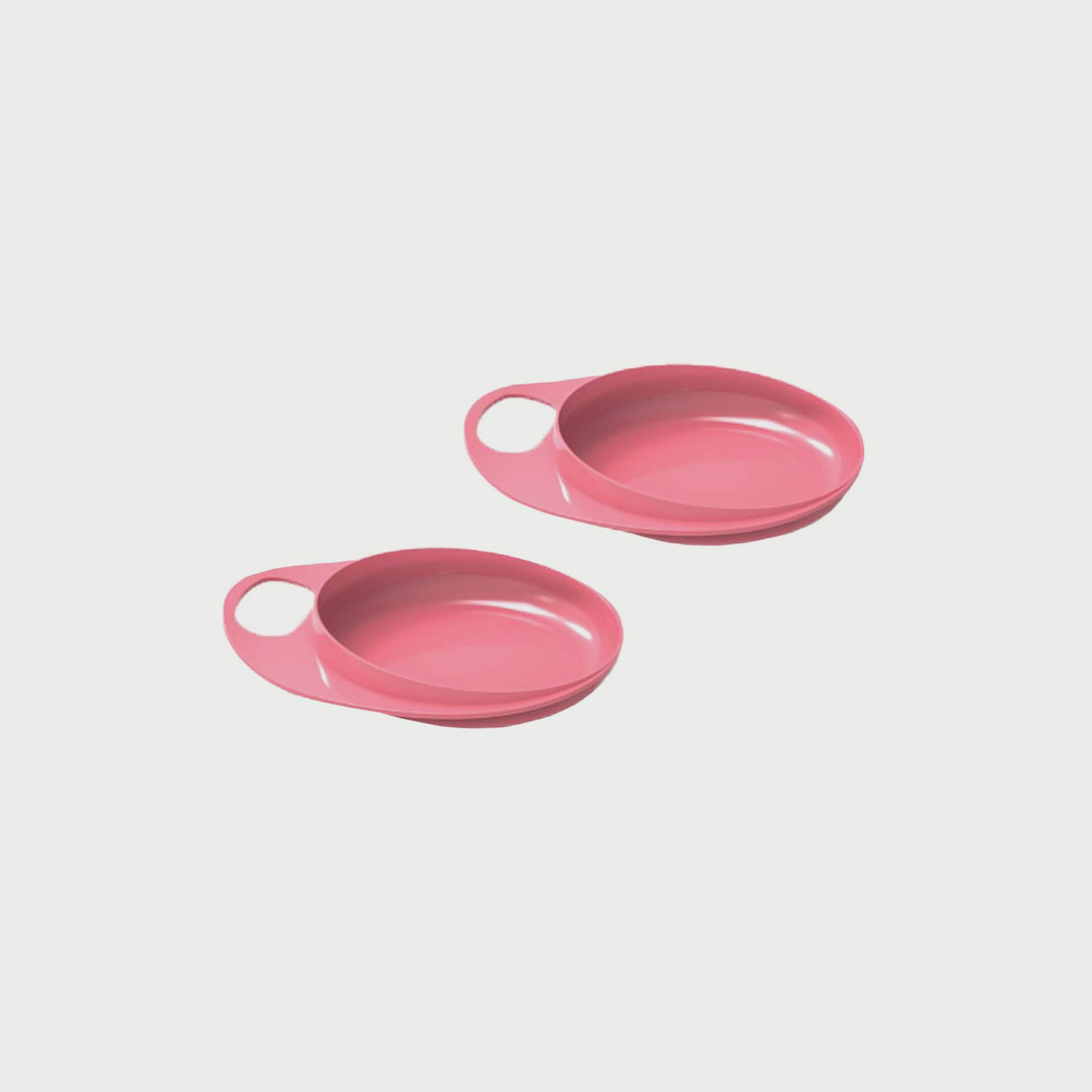 Nuvita 2-Piece Easyeating Smart Dish - Pink-baby-feeding-mealtimeessentials-image-1
