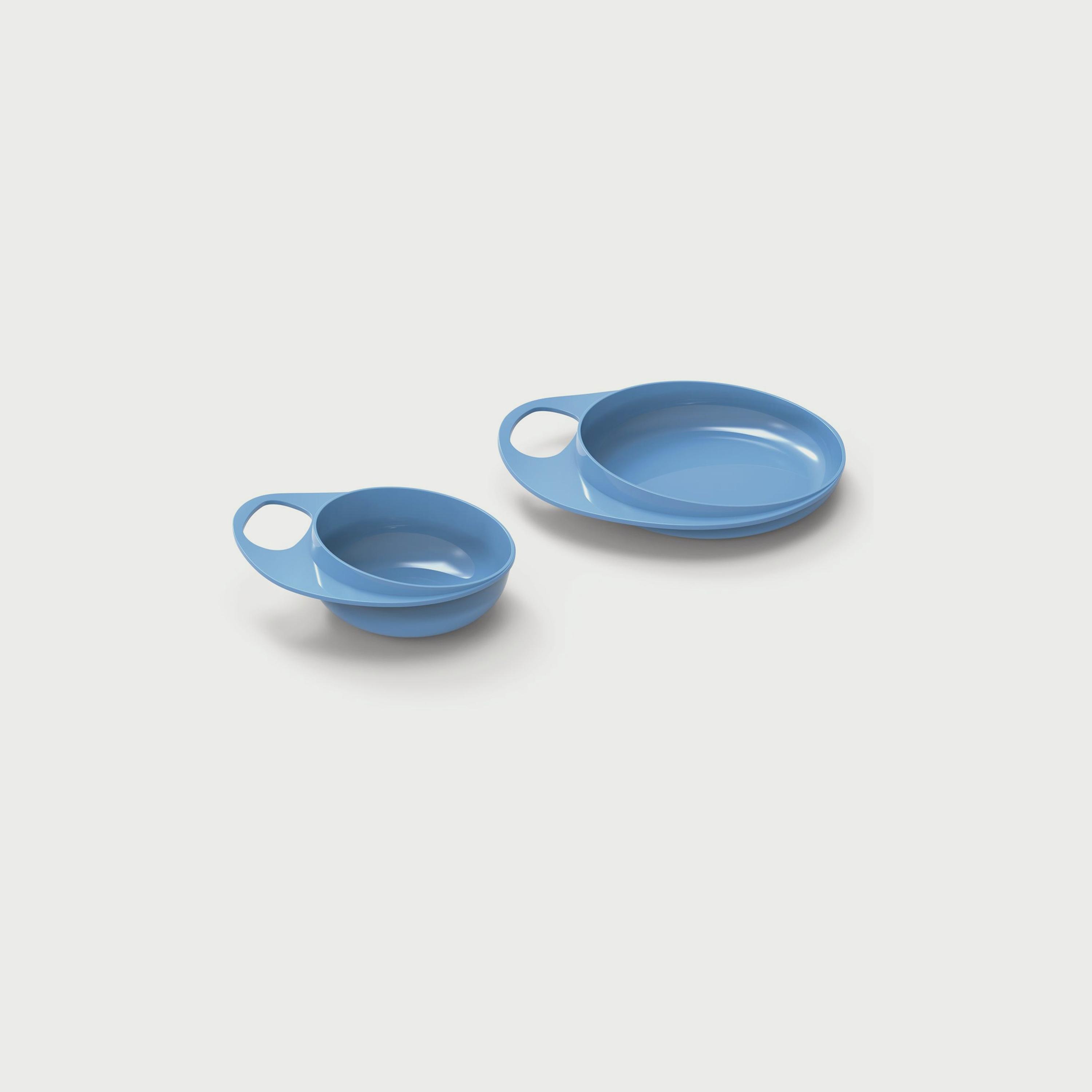 Nuvita 2-Piece Easyeating Smart Dish - Blue-baby-feeding-mealtimeessentials-image-1