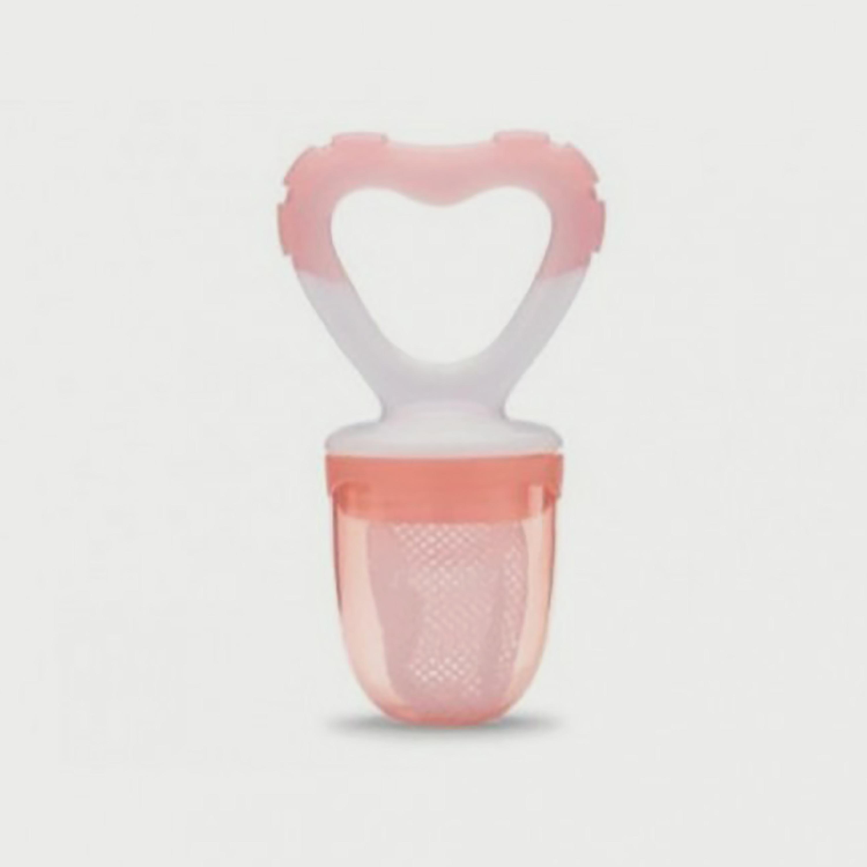 عضاضة الطعام فلافوريلو 2 في 1 من نوفيتا - وردي-baby-feeding-teethers-image-3