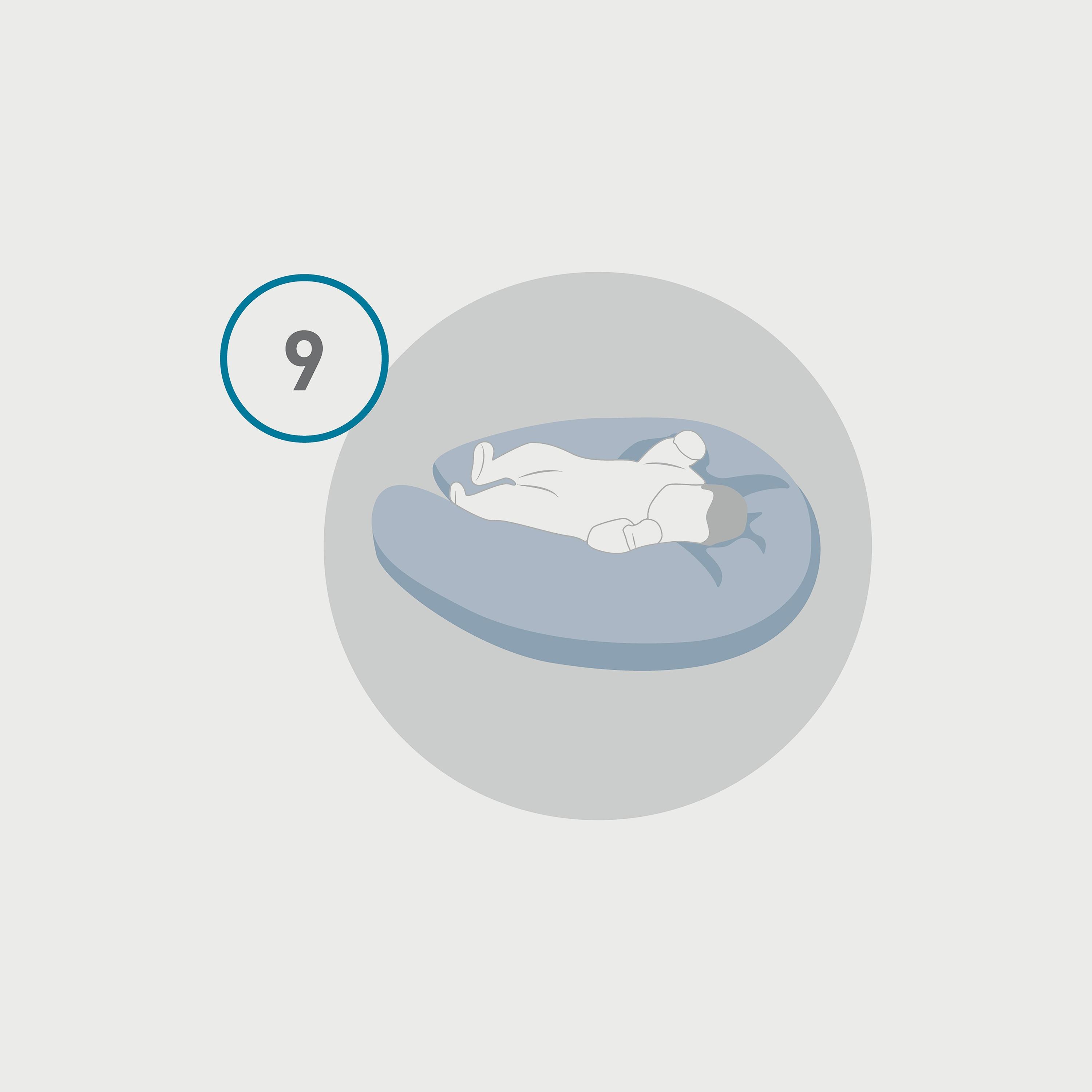 Nuvita Dreamwizard 12-in-1 Nursing Pillow With Back Support - Gray Star-baby-feeding-breastfeedingandcare-image-2