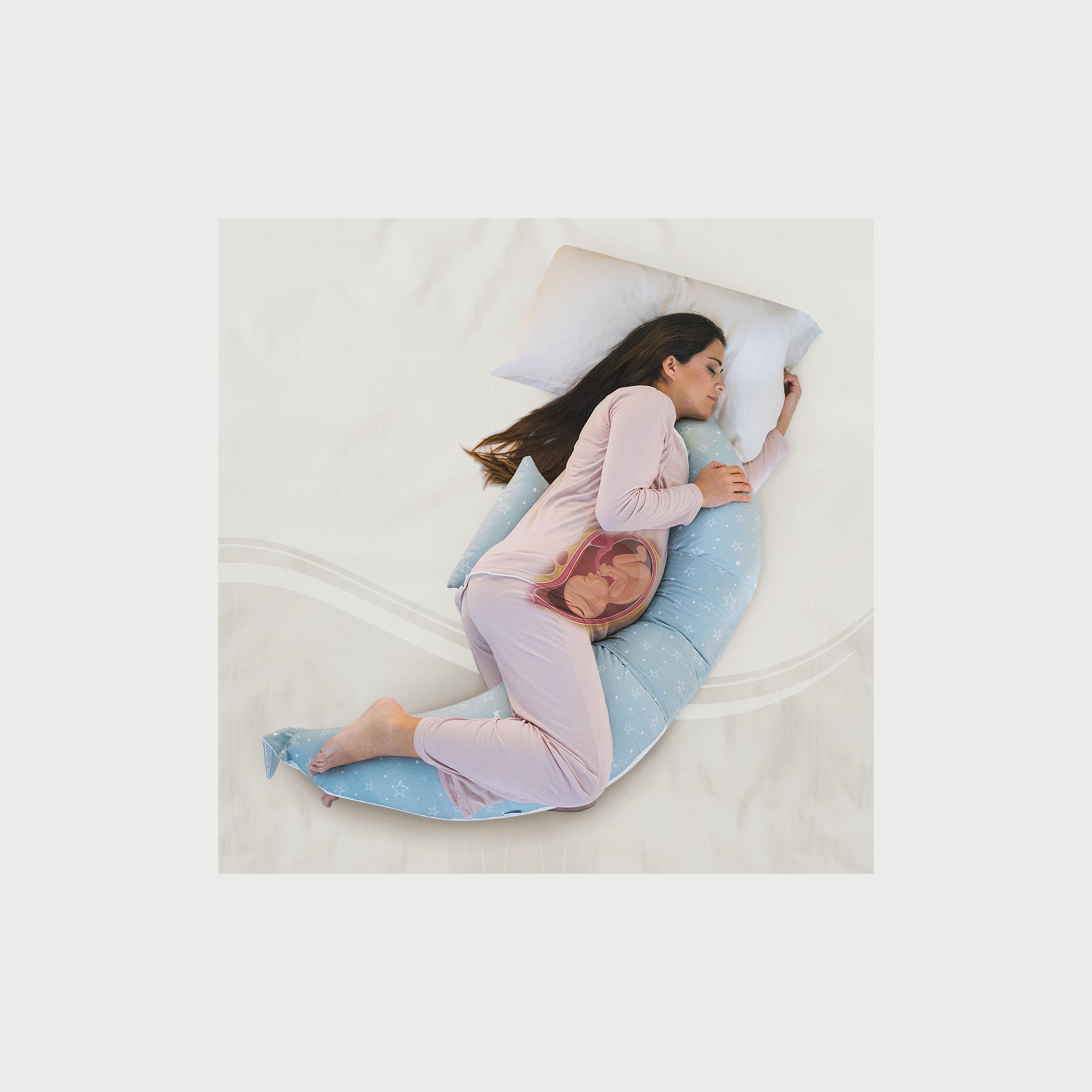 Nuvita Dreamwizard 12-in-1 Nursing Pillow With Back Support - Gray Star-baby-feeding-breastfeedingandcare-image-3