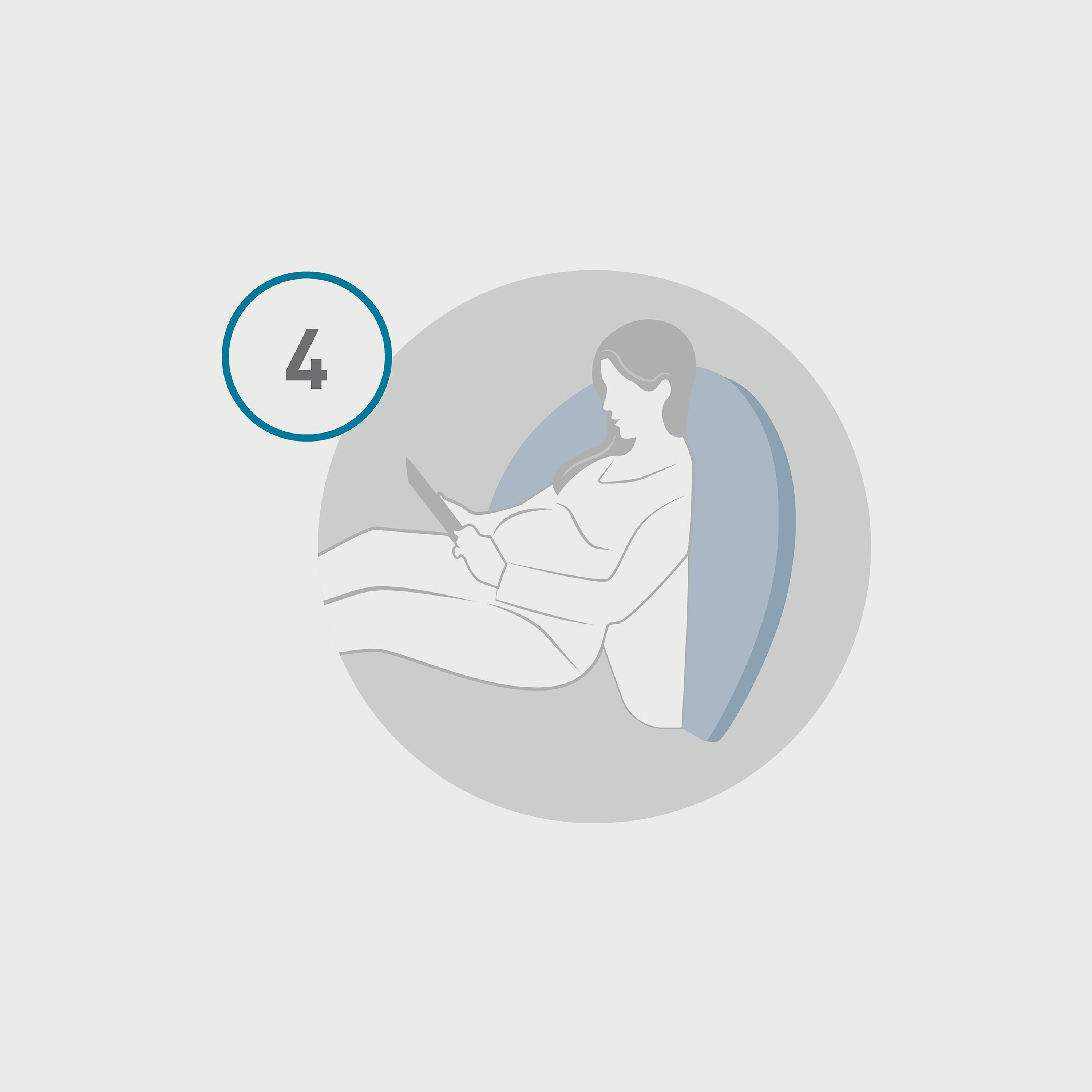 وسادة الرضاعة دريم ويزارد 12 في 1 مع داعم للظهر - جريجيو بيانكو-baby-feeding-breastfeedingandcare-image-3