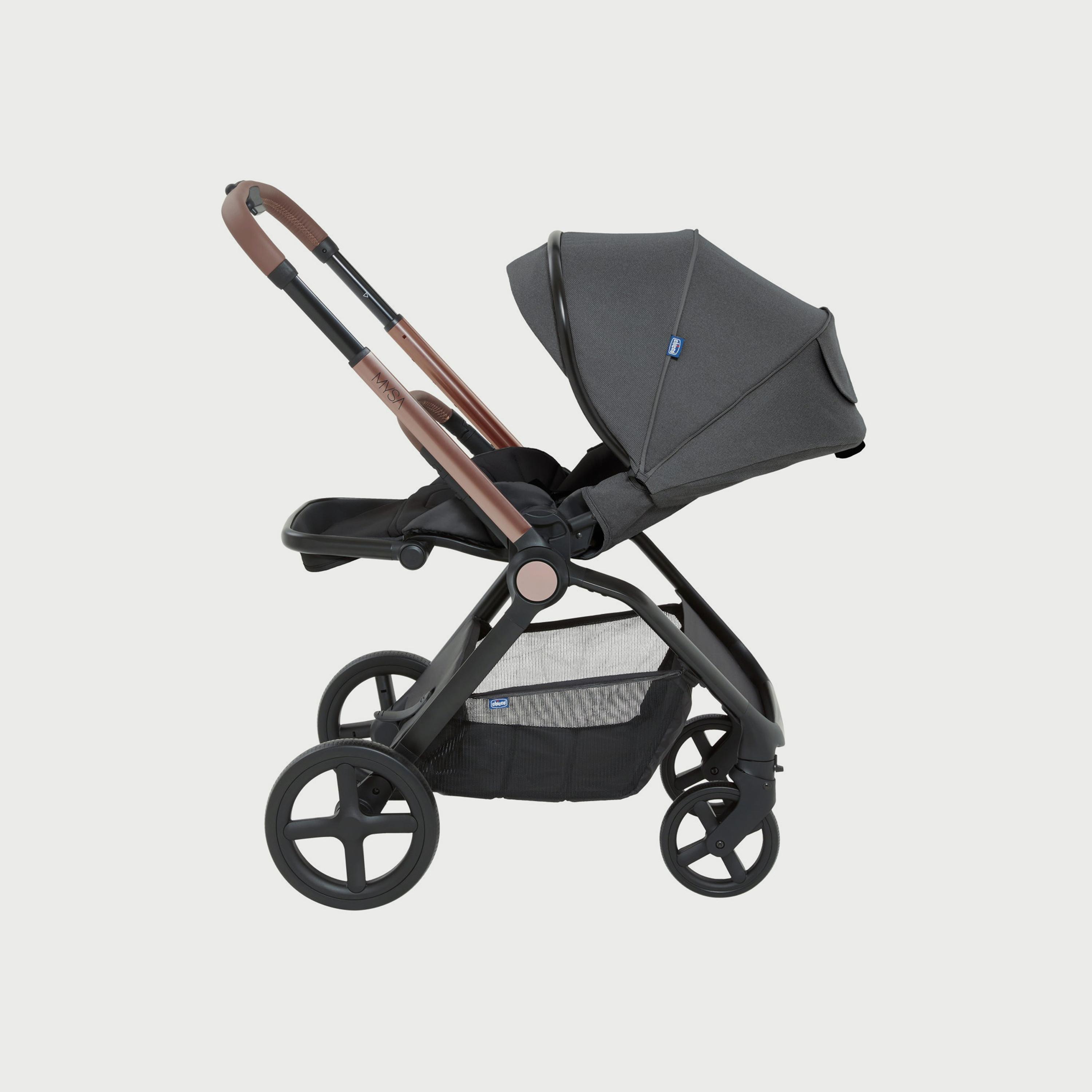 Buy Chicco Mysa Stroller Black Satin Online Babyshop UAE