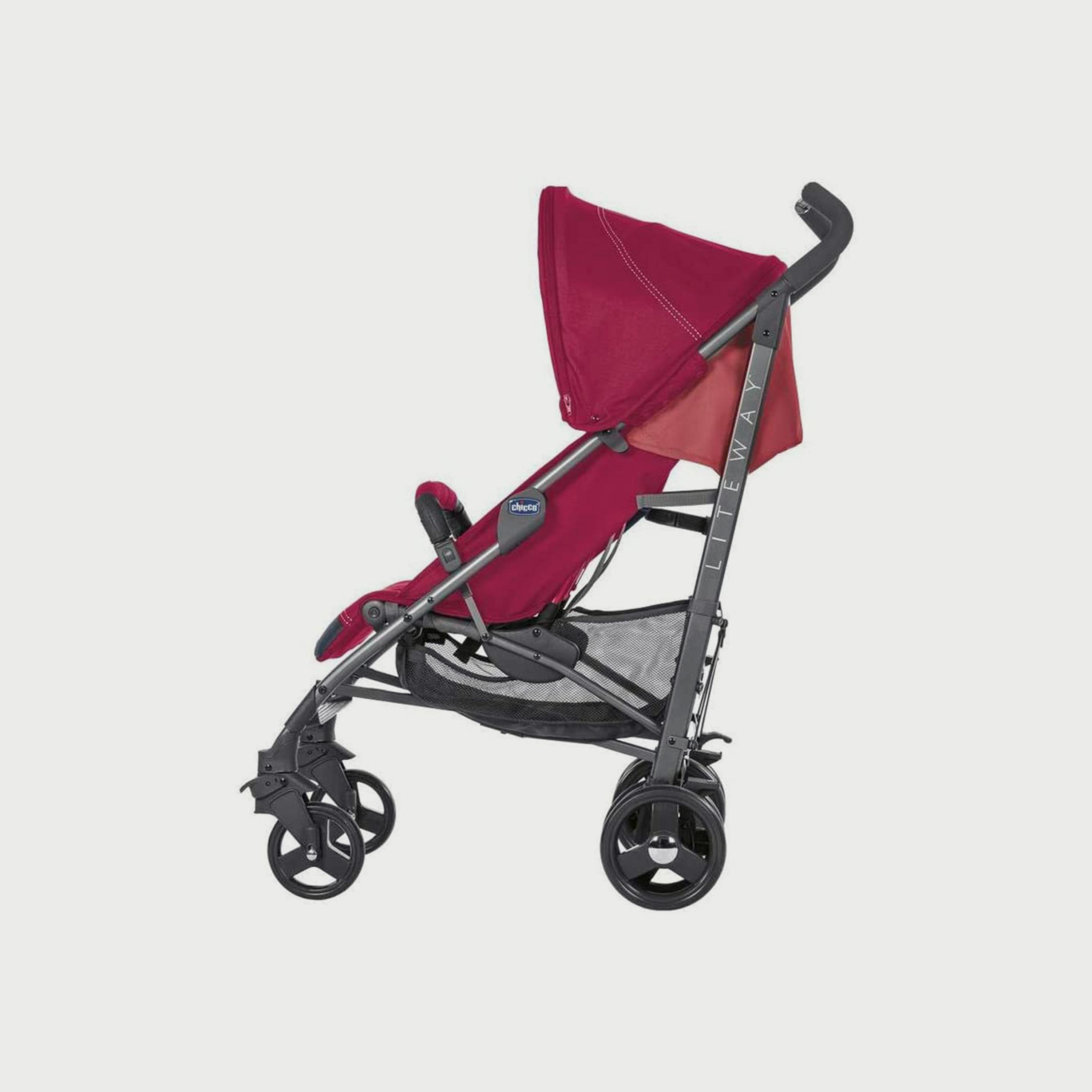 Buy Chicco Lite Way 3 Top With Bumper Bar Red Berry Online Babyshop UAE