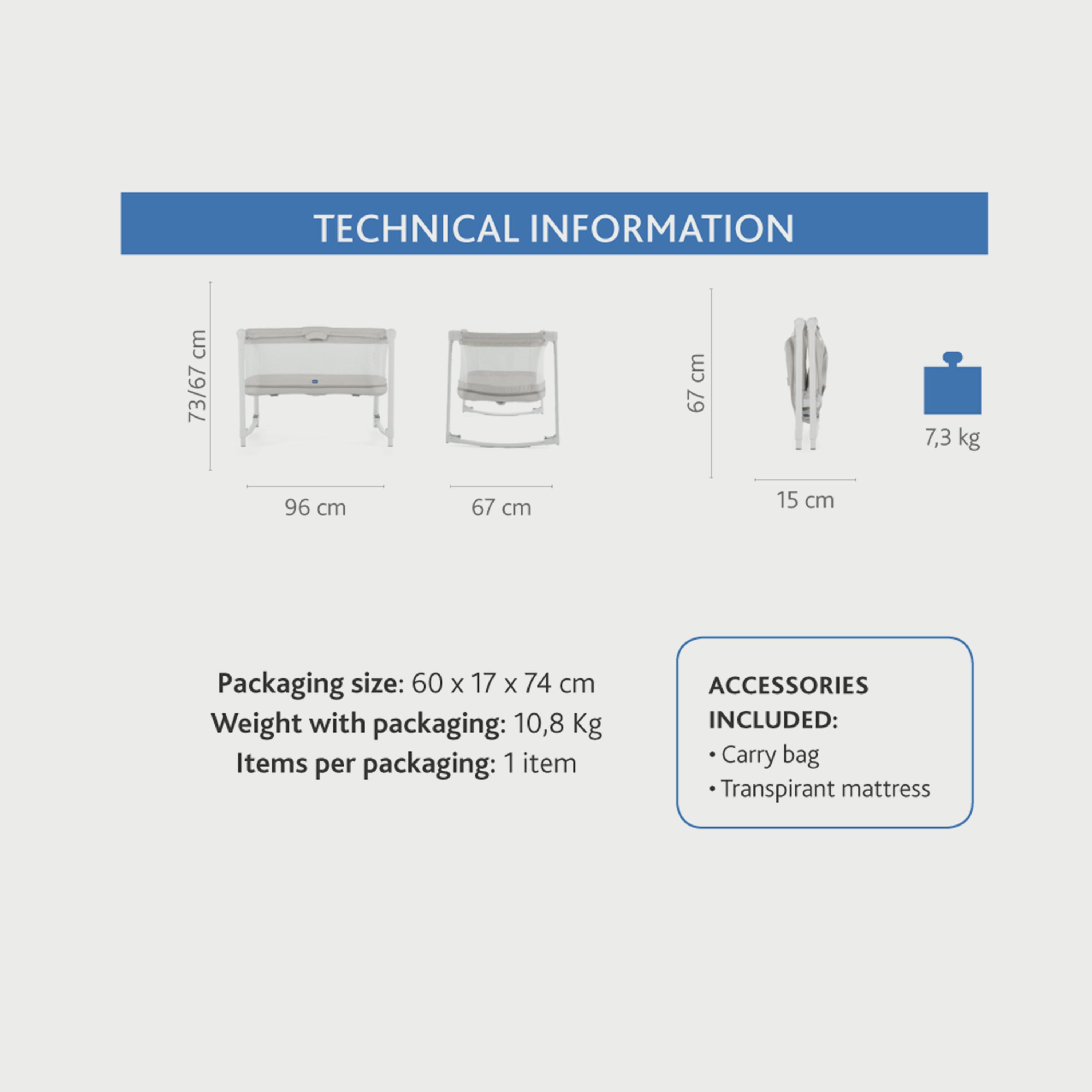 Chicco zip and go mattress outlet size